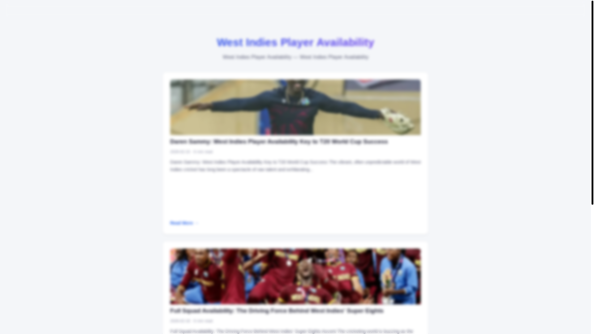 website screenshot of https://west-indies-player-availability.pages.dev/