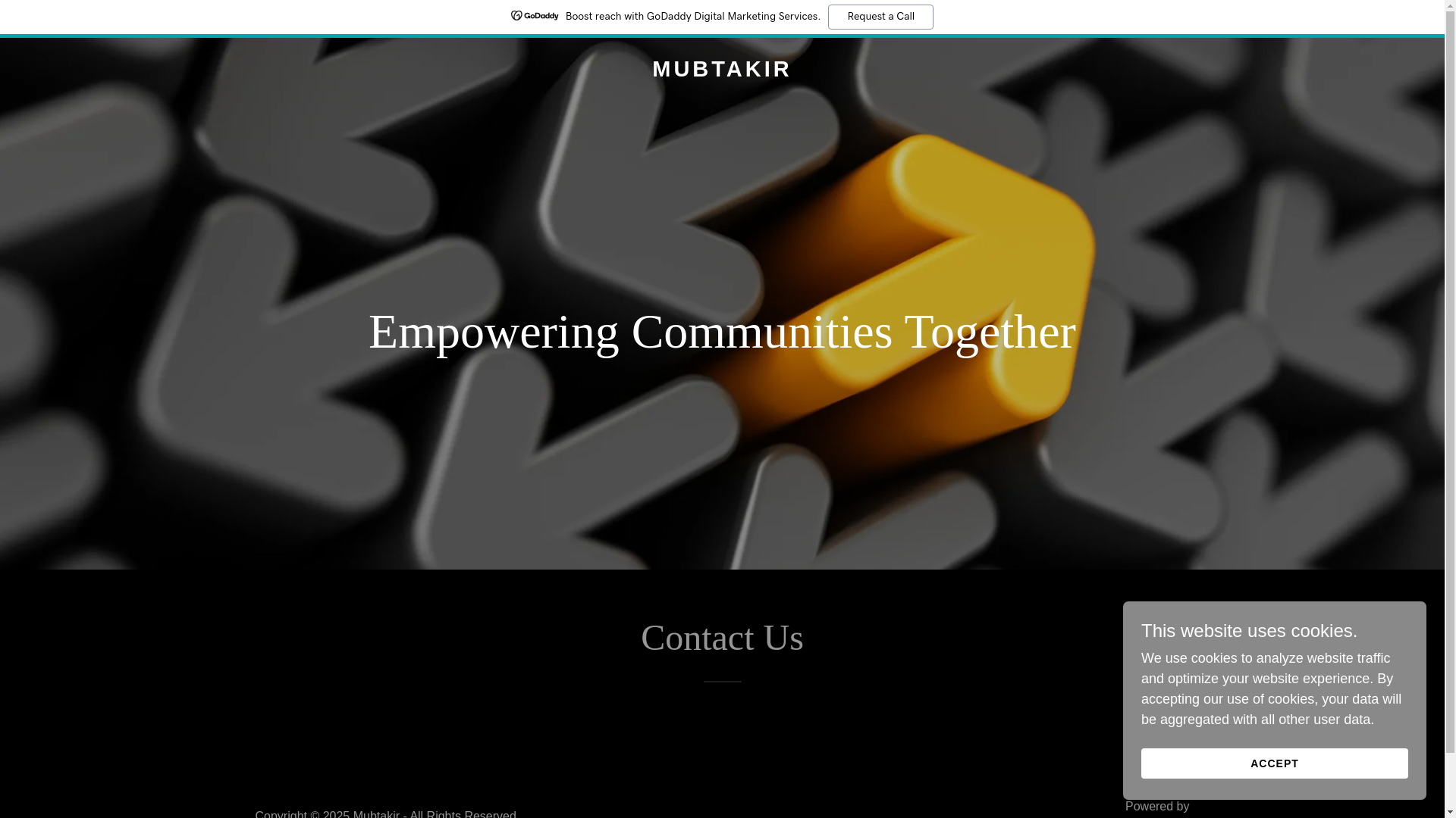 website screenshot of https://mubtakir.net/