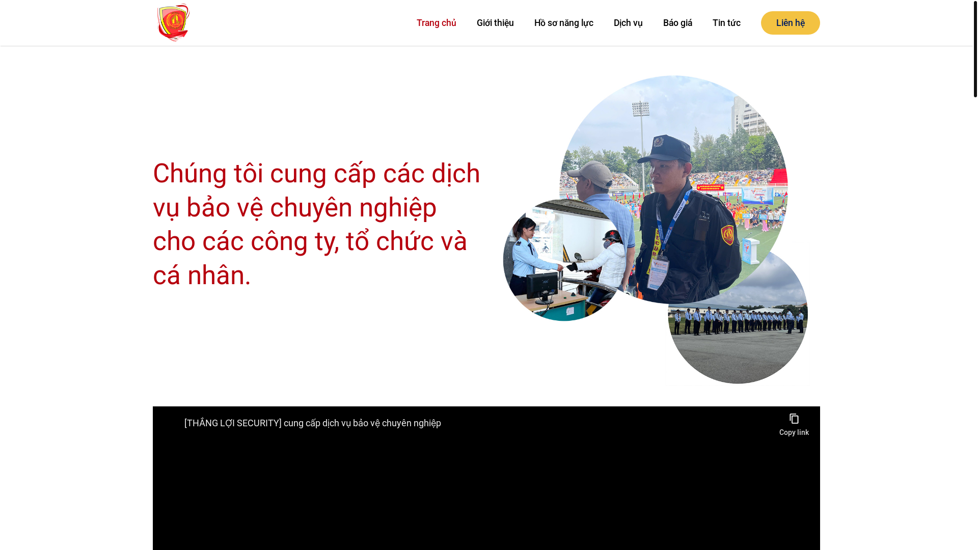 website screenshot of https://tayninhsecurity.com/