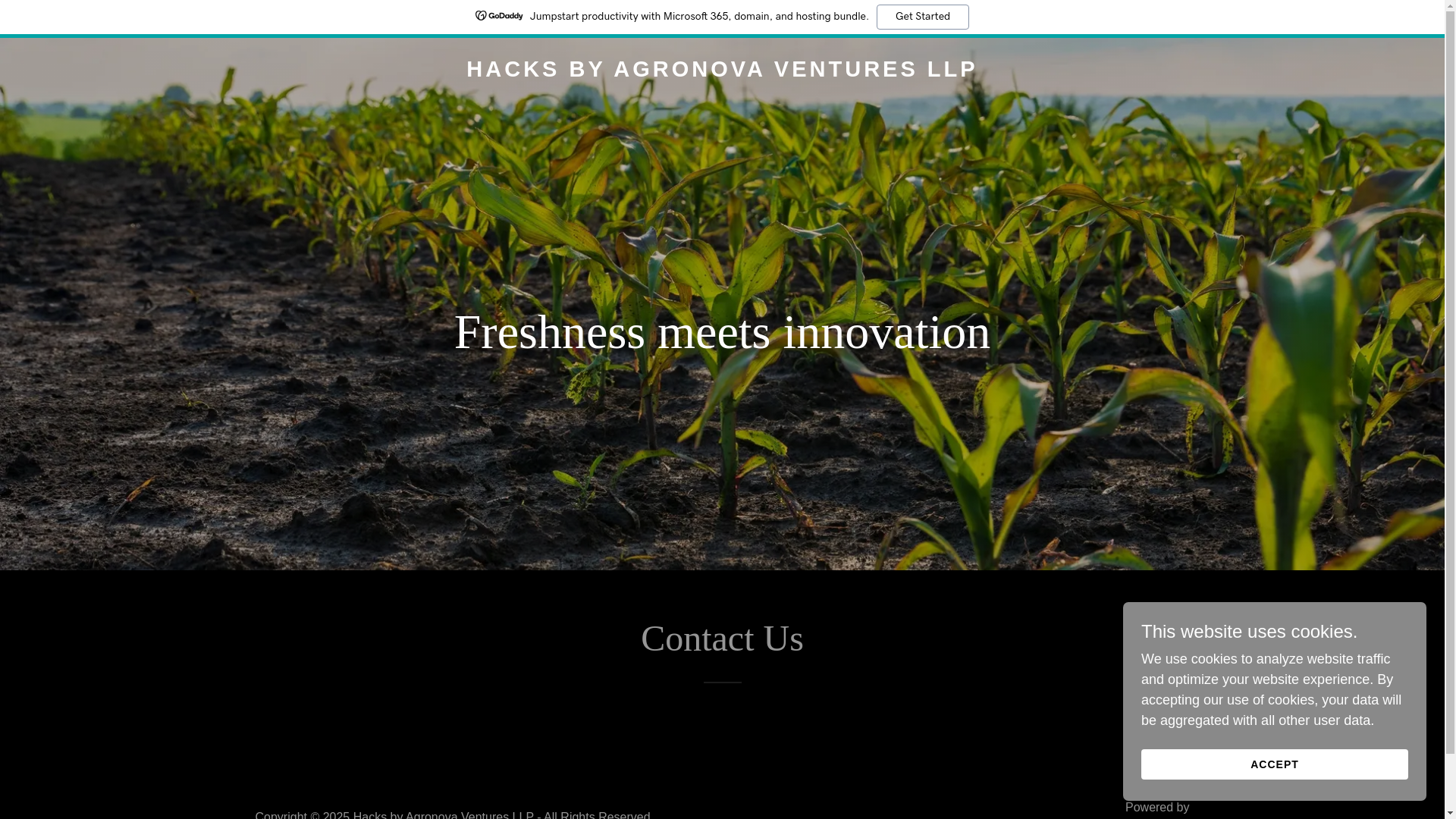 website screenshot of https://agronovafoods.com/