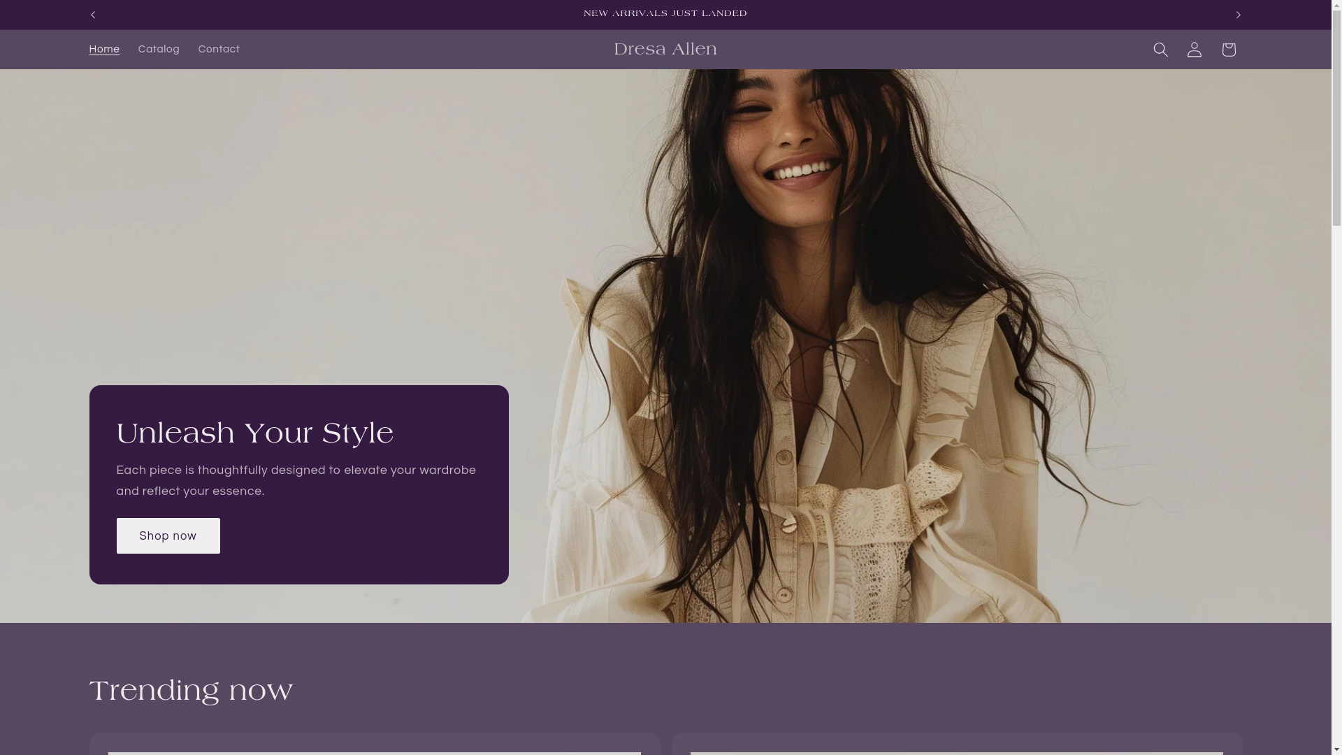 website screenshot of https://dresaallen.top/