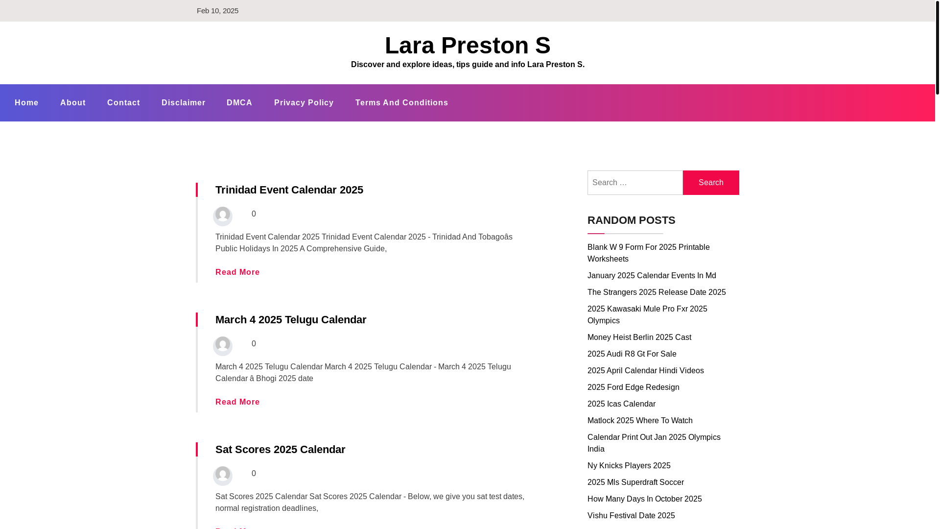 website screenshot of https://laraprestons.pages.dev/