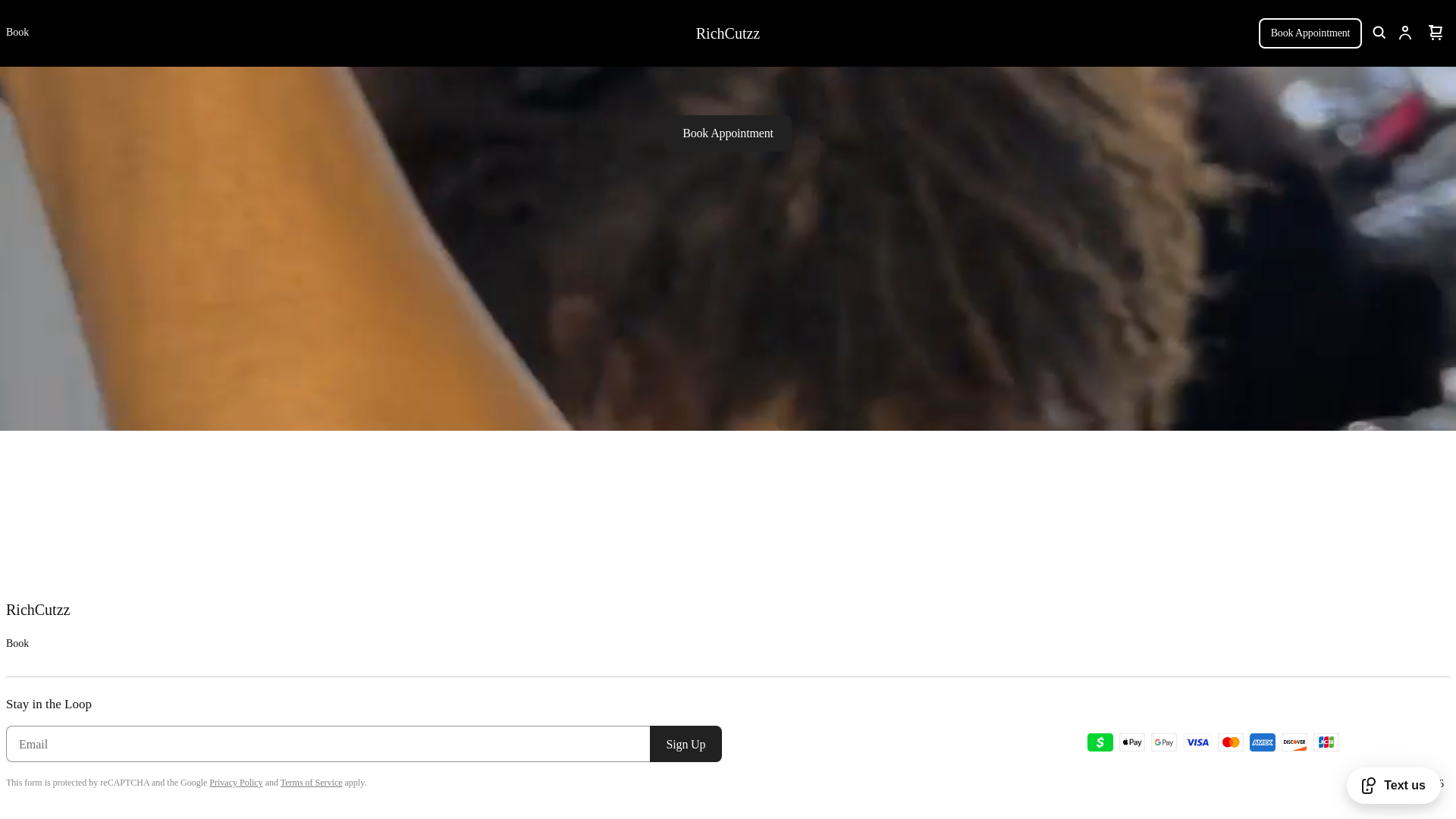 website screenshot of https://richcutzz.com/