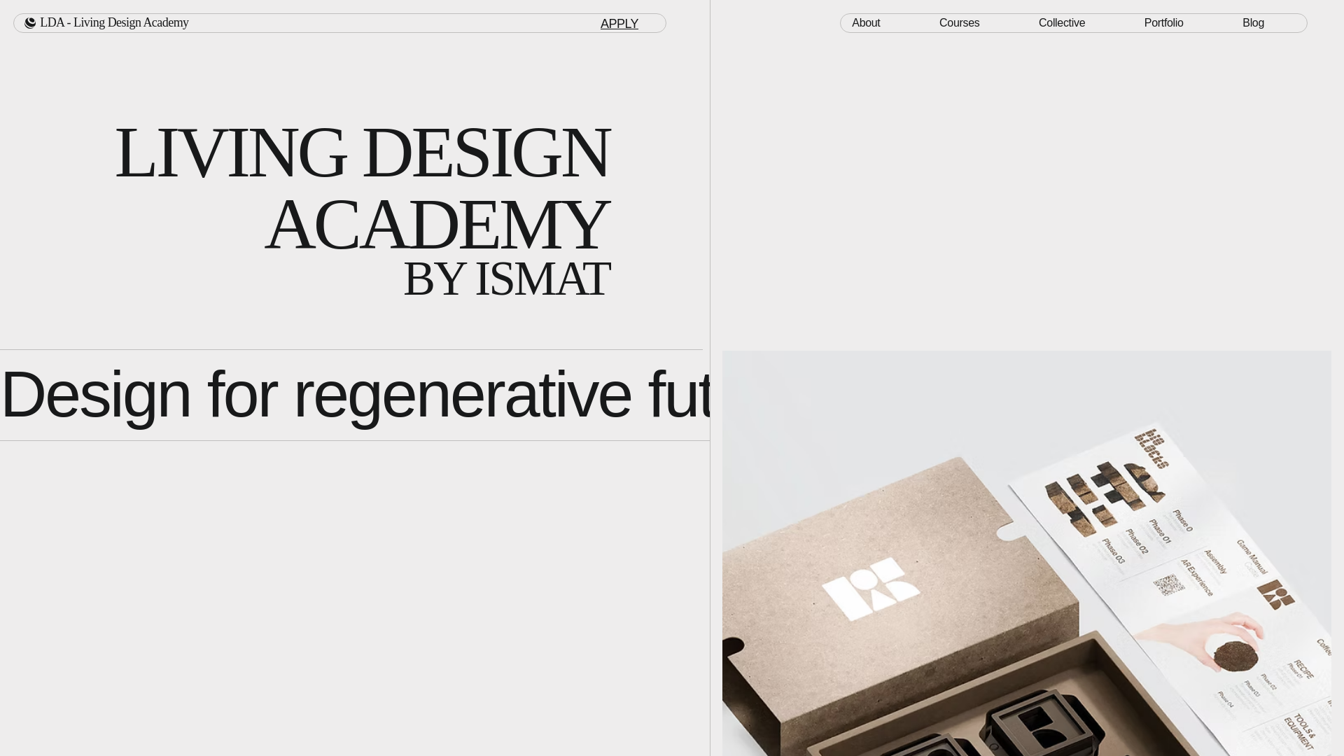 website screenshot of https://livingdesignacademy.com