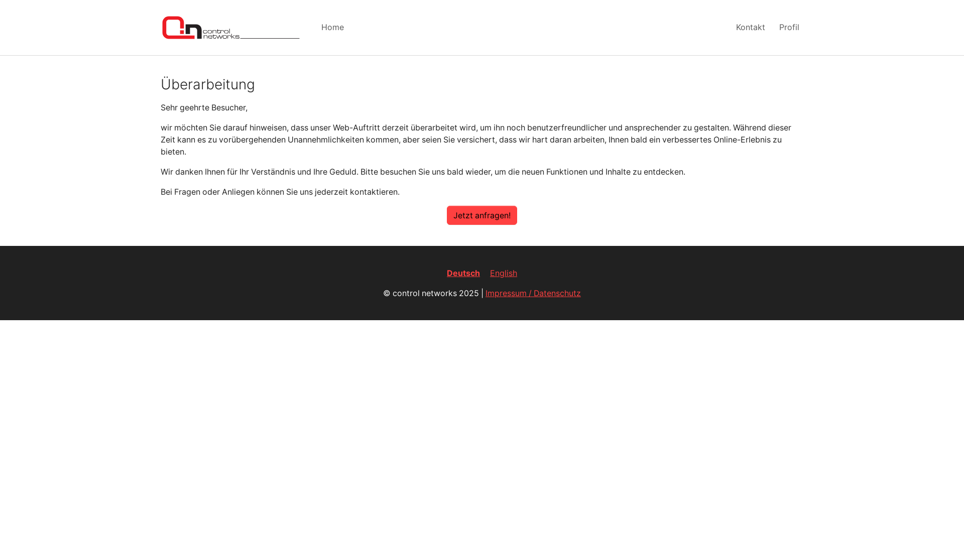 website screenshot of https://wv-projekt.com/