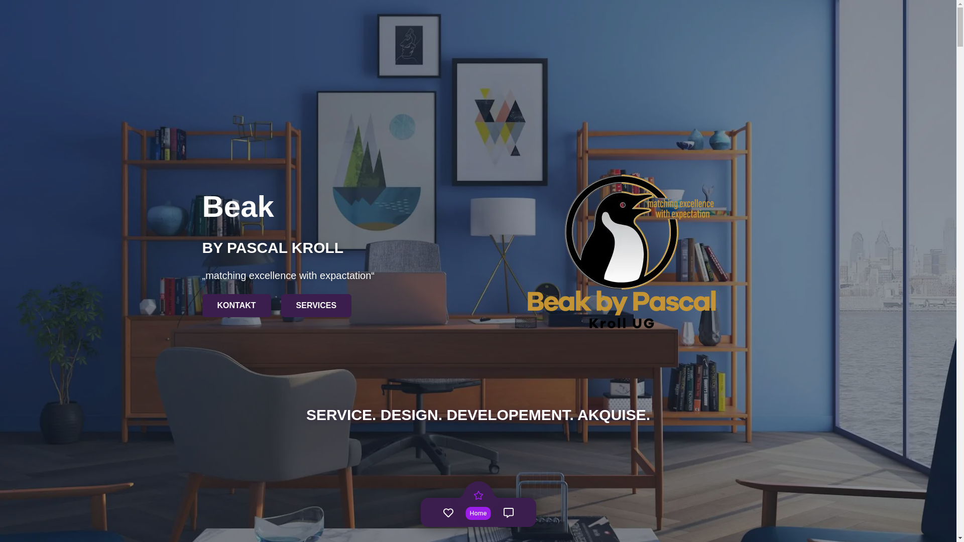 website screenshot of https://beak-agency.de/