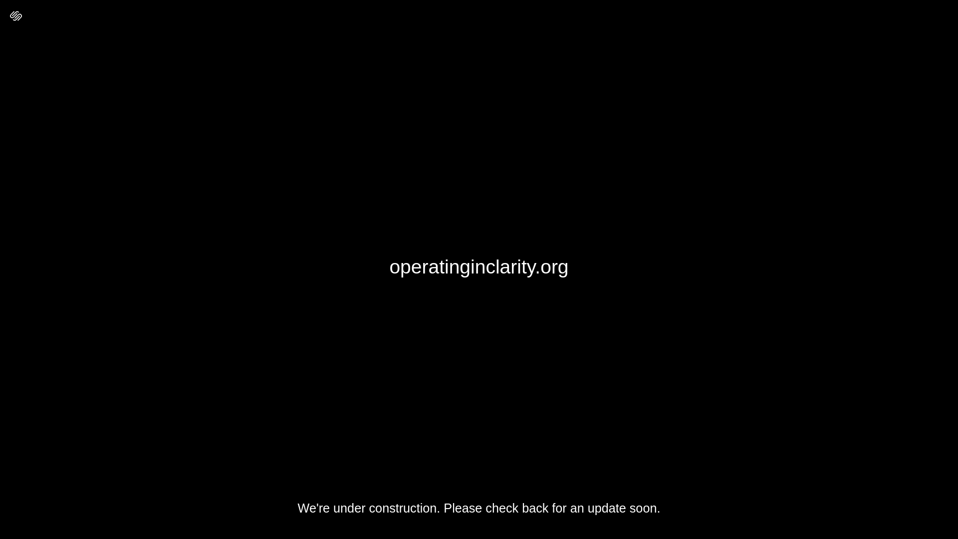 website screenshot of https://operatinginclarity.org/