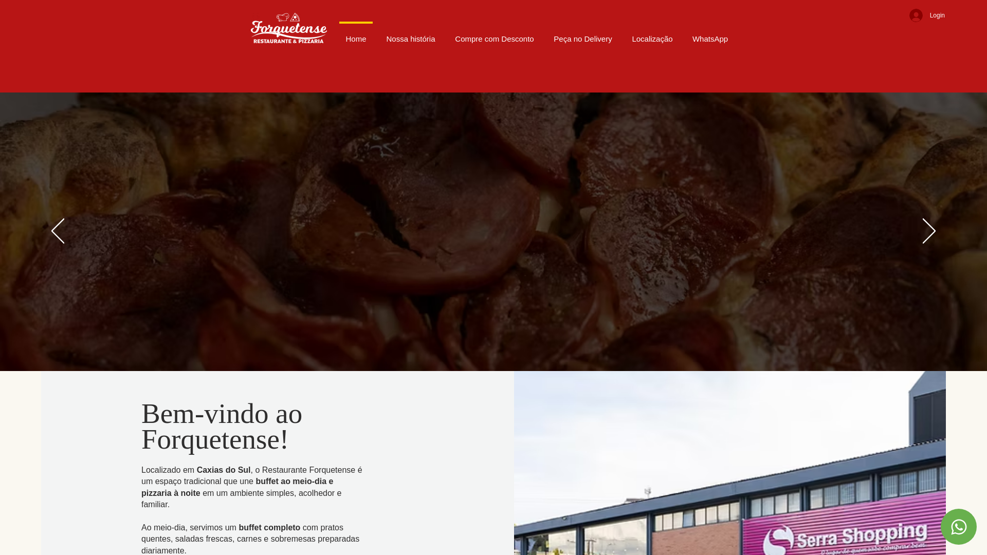 website screenshot of https://forquetense.com.br