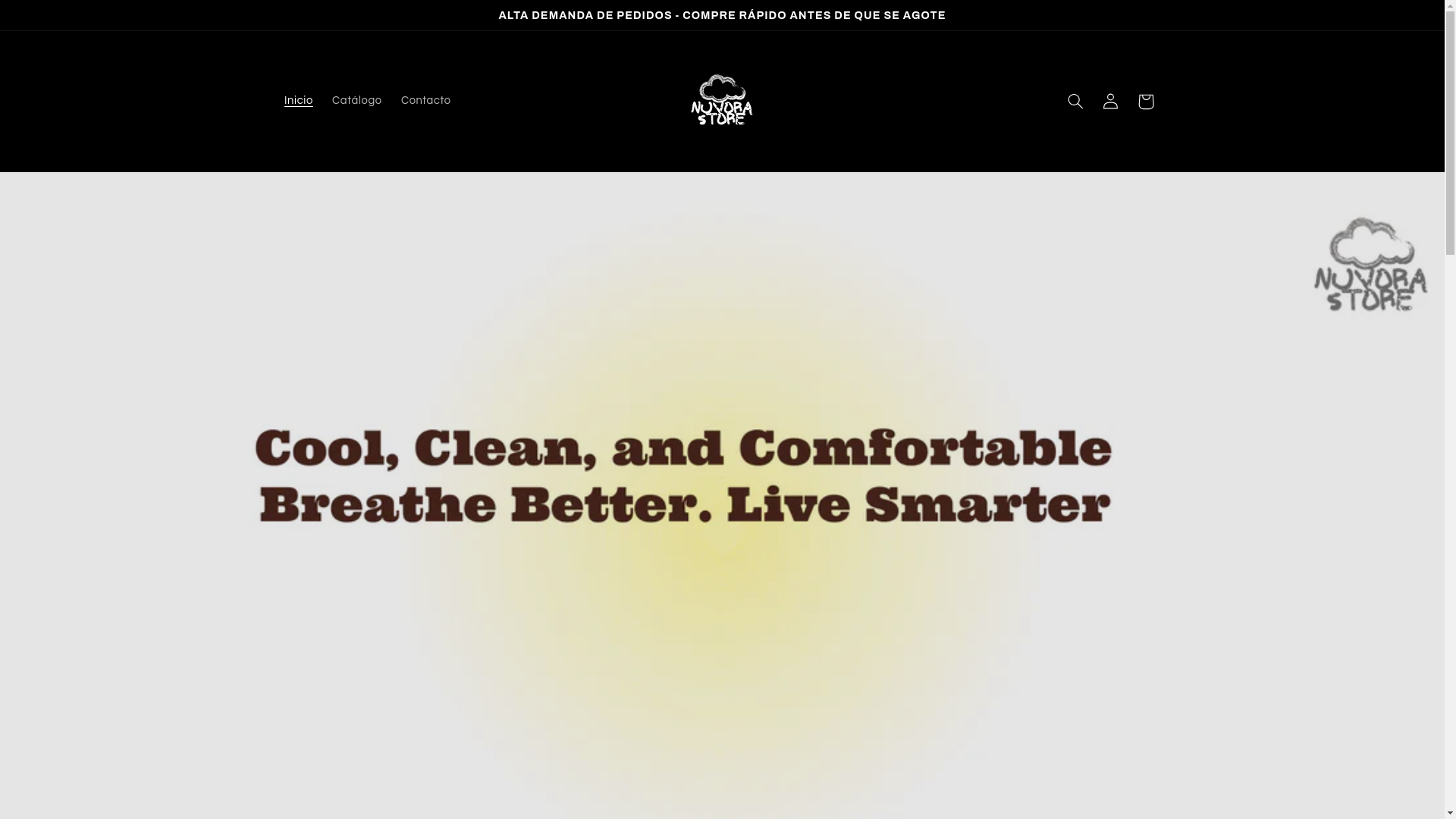 website screenshot of https://nuvorastorehub.com/