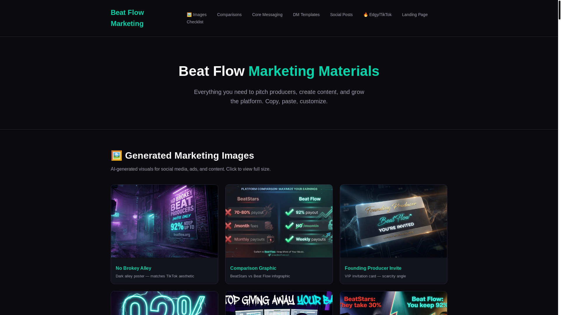 website screenshot of https://beatflow-marketing.pages.dev/