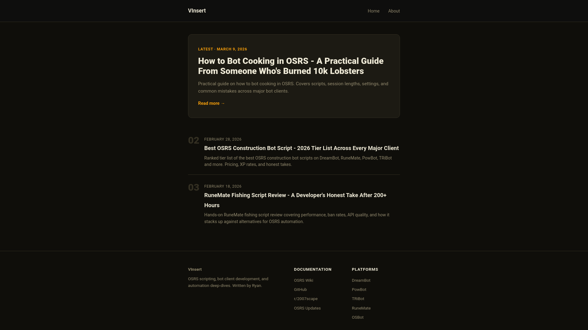 website screenshot of https://blog-vinsert.pages.dev/