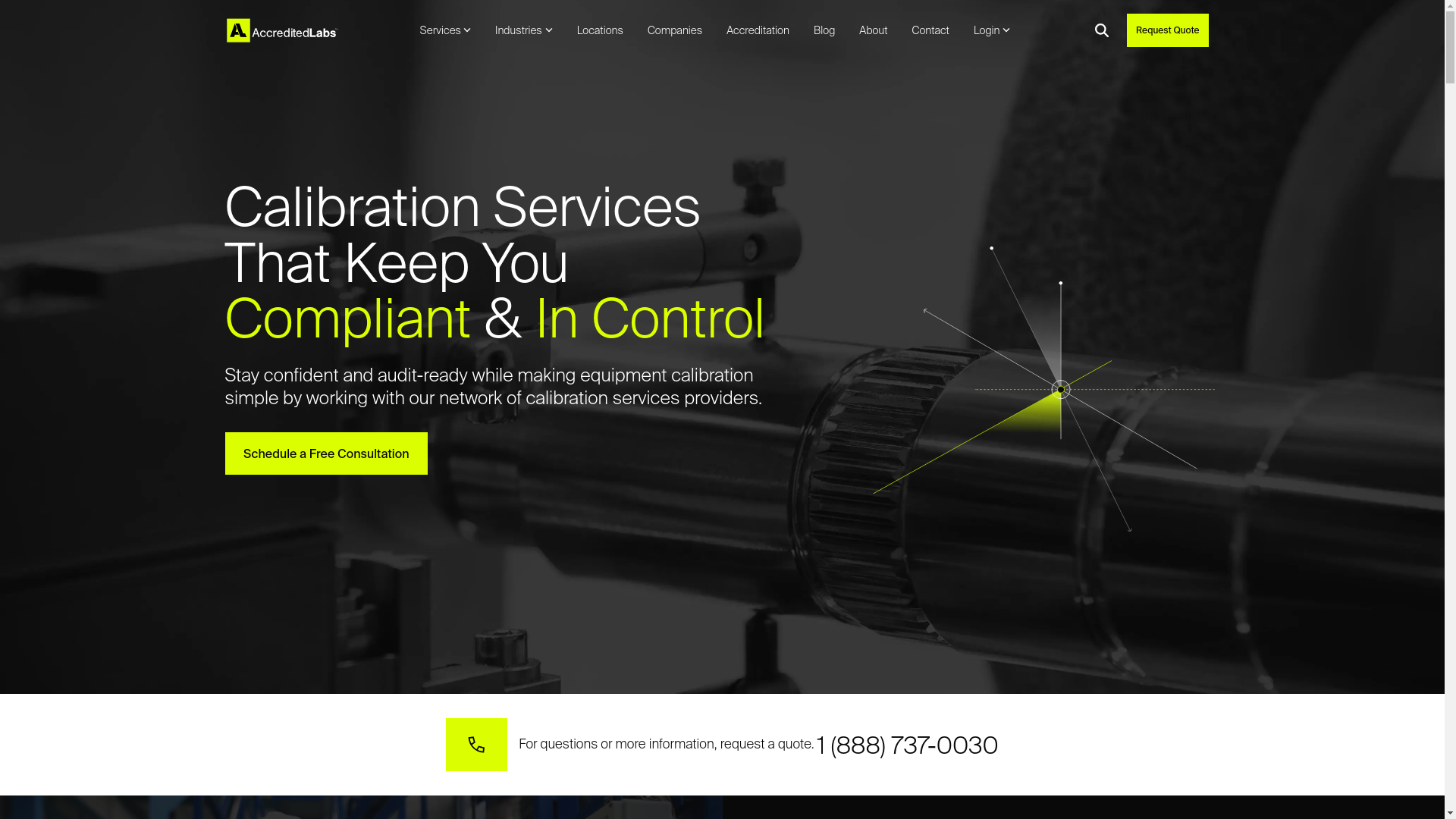 website screenshot of https://teamaccreditedlabssolutions.co/