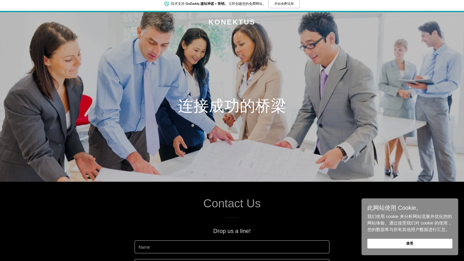 website screenshot of https://konektusmx.com