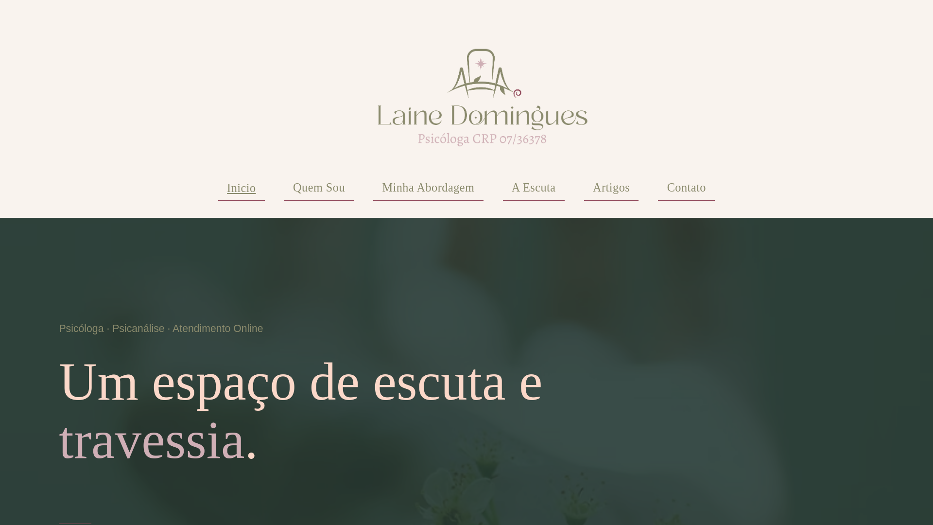 website screenshot of https://domingueslaine.com