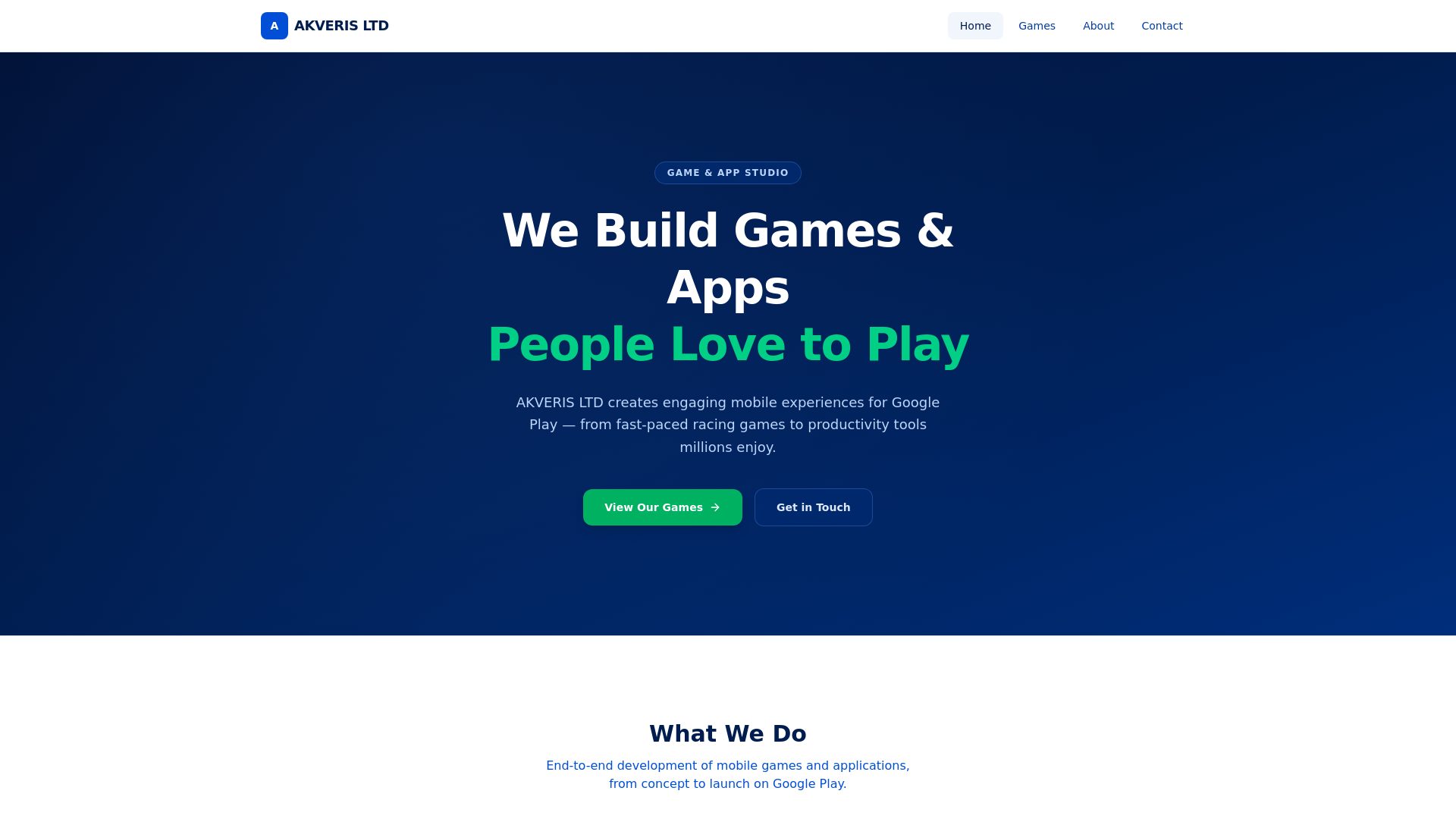 website screenshot of https://akverisltd.club/