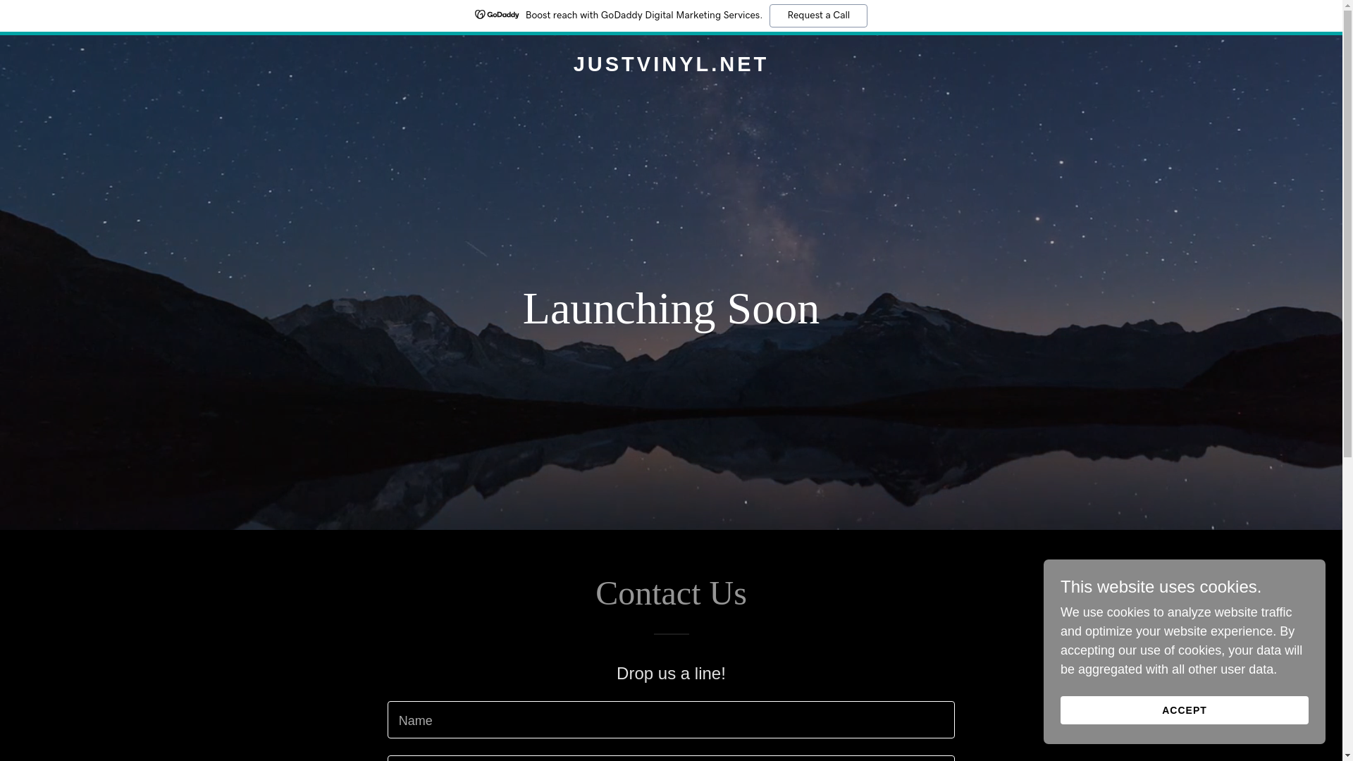 website screenshot of https://justvinyl.net/