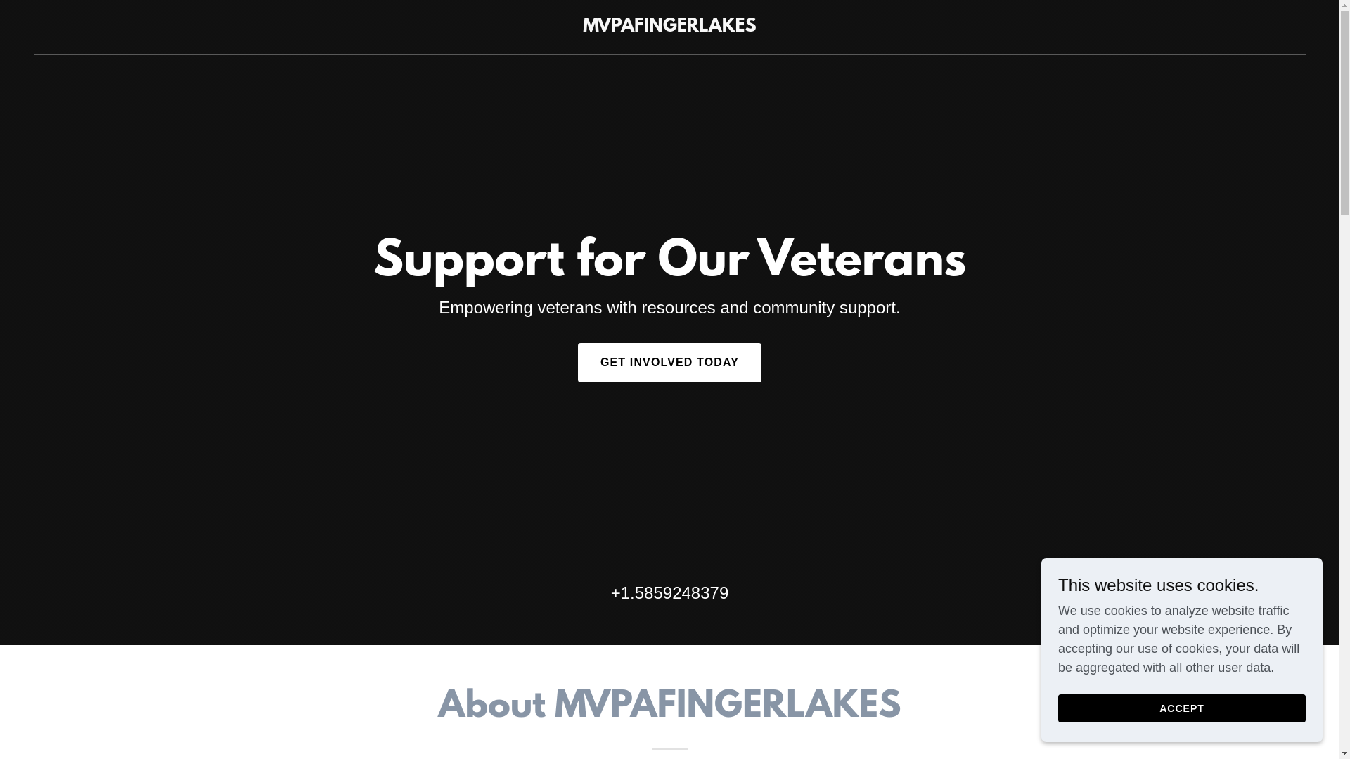 website screenshot of https://mvpafingerlakes.com/