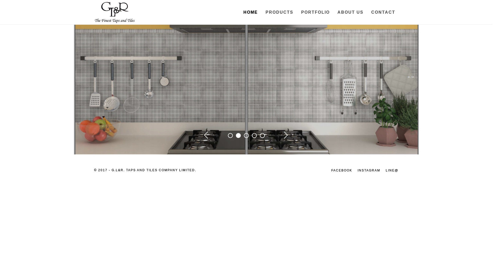 website screenshot of https://glr.co.th/