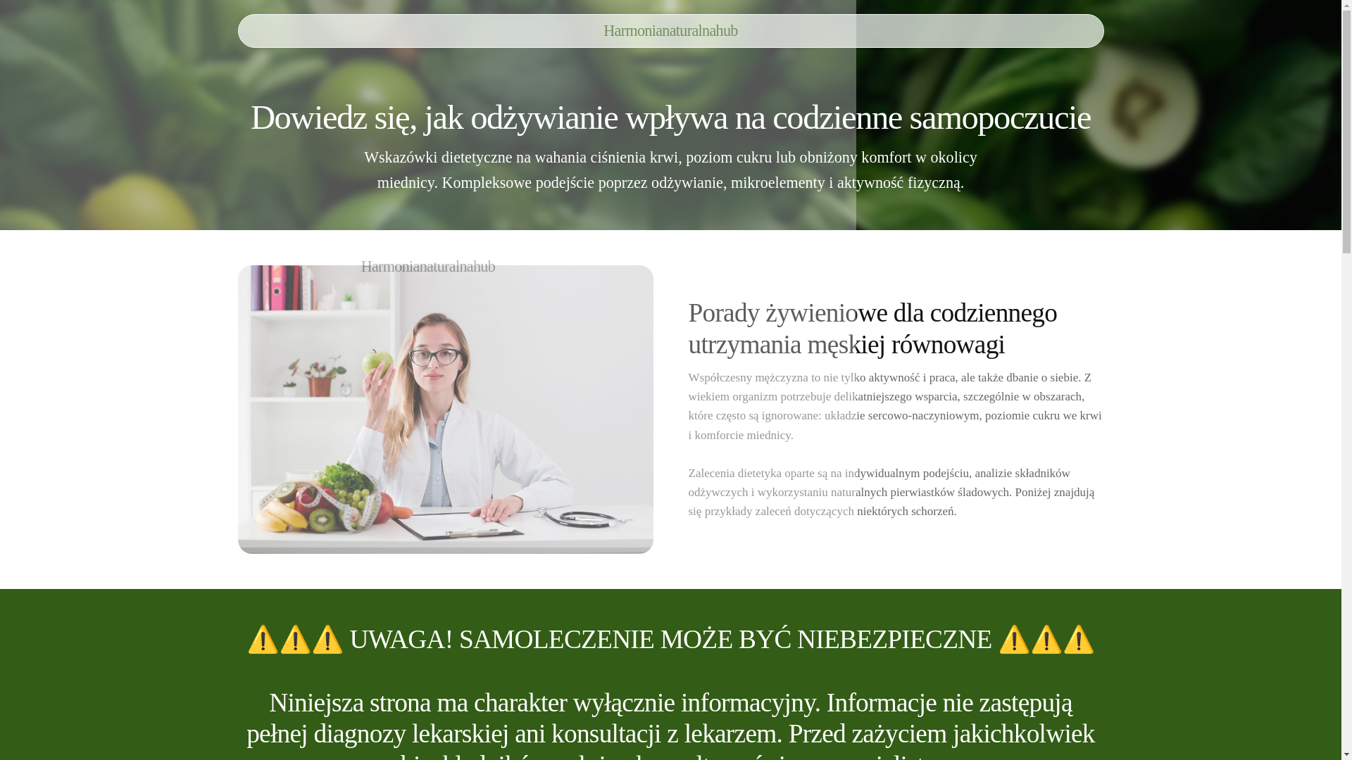 website screenshot of https://harmonianaturalnahub.com/