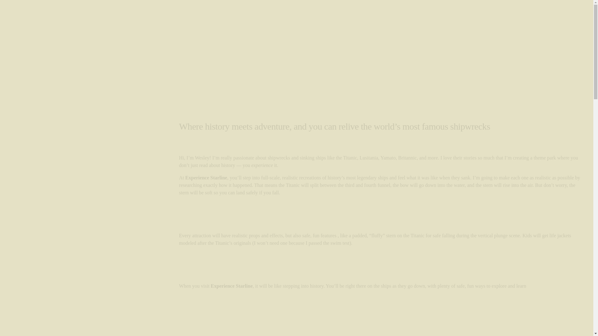 website screenshot of https://experiencestarline.com/