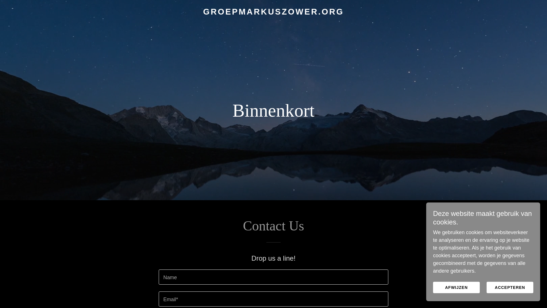 website screenshot of https://groepmarkuszower.org/