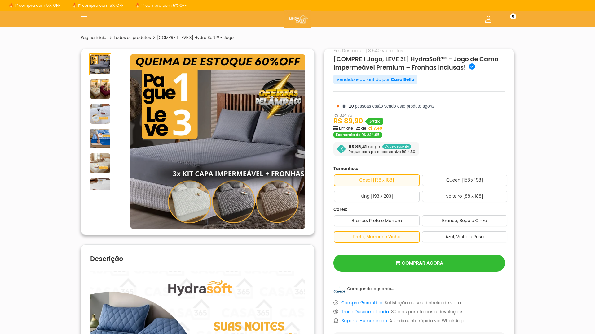 website screenshot of https://ofertasocialdiaria.online