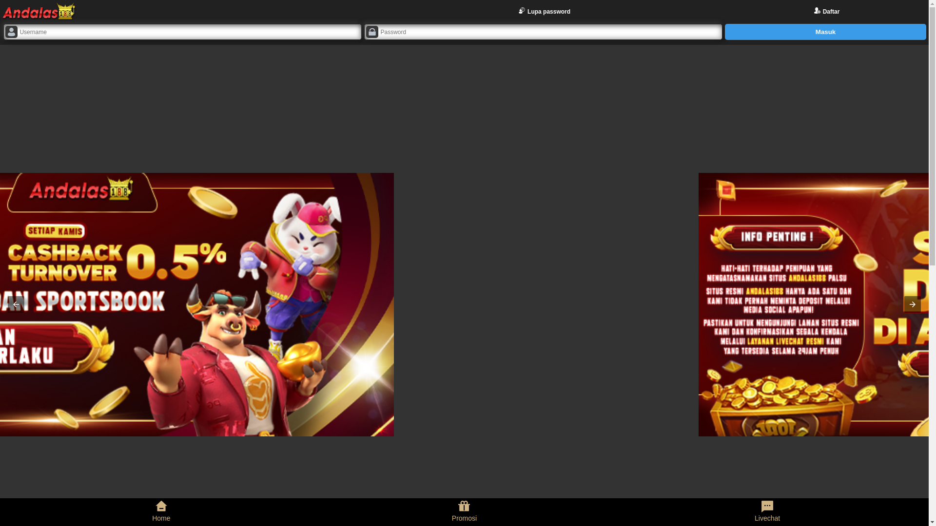 website screenshot of https://andalas188-linklst.pages.dev/