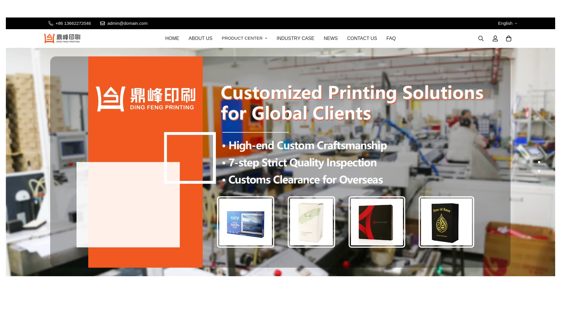 website screenshot of https://topaceprinting.com/