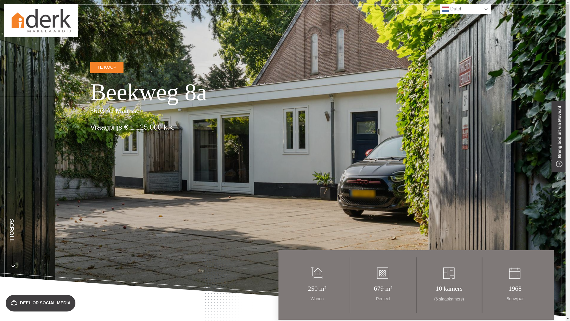 website screenshot of https://beekweg8amaarssen.nl/