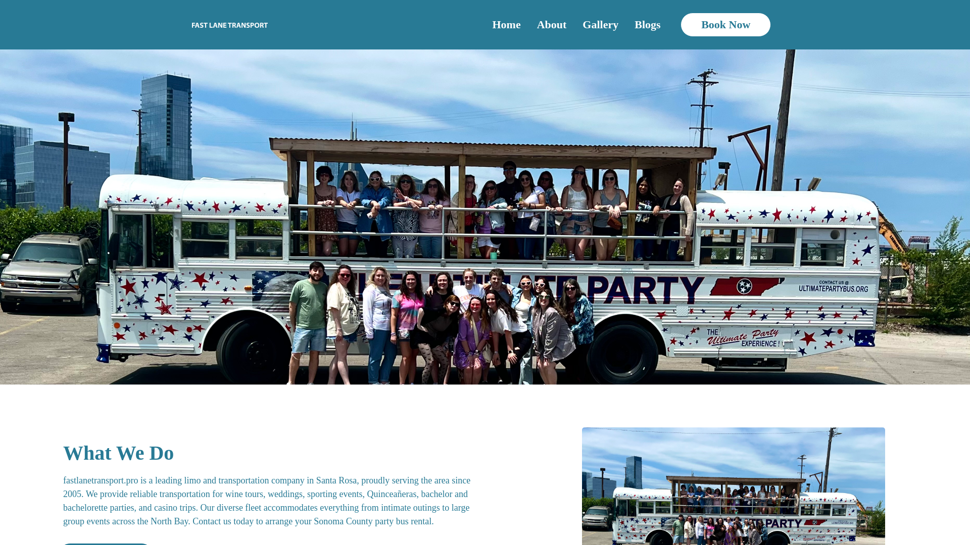 website screenshot of https://fastlanetransport.pro/