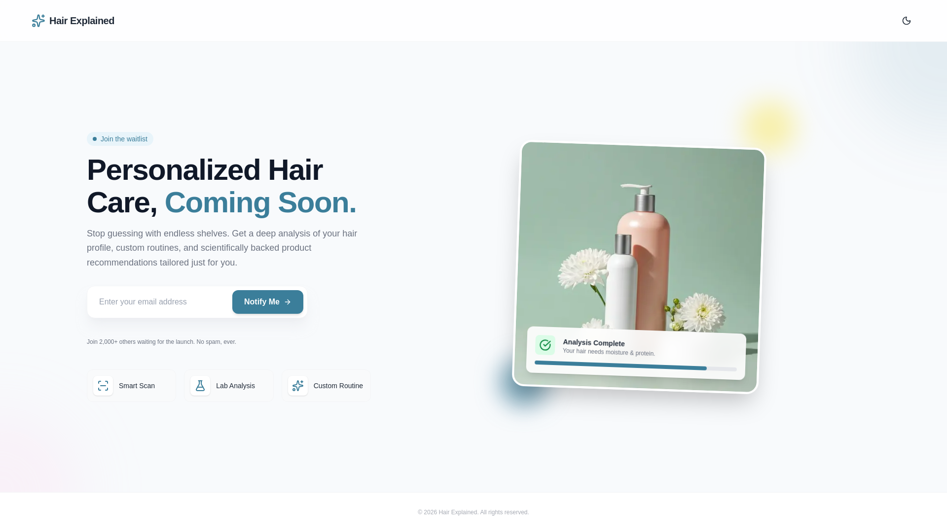 website screenshot of https://hairexplained.io/