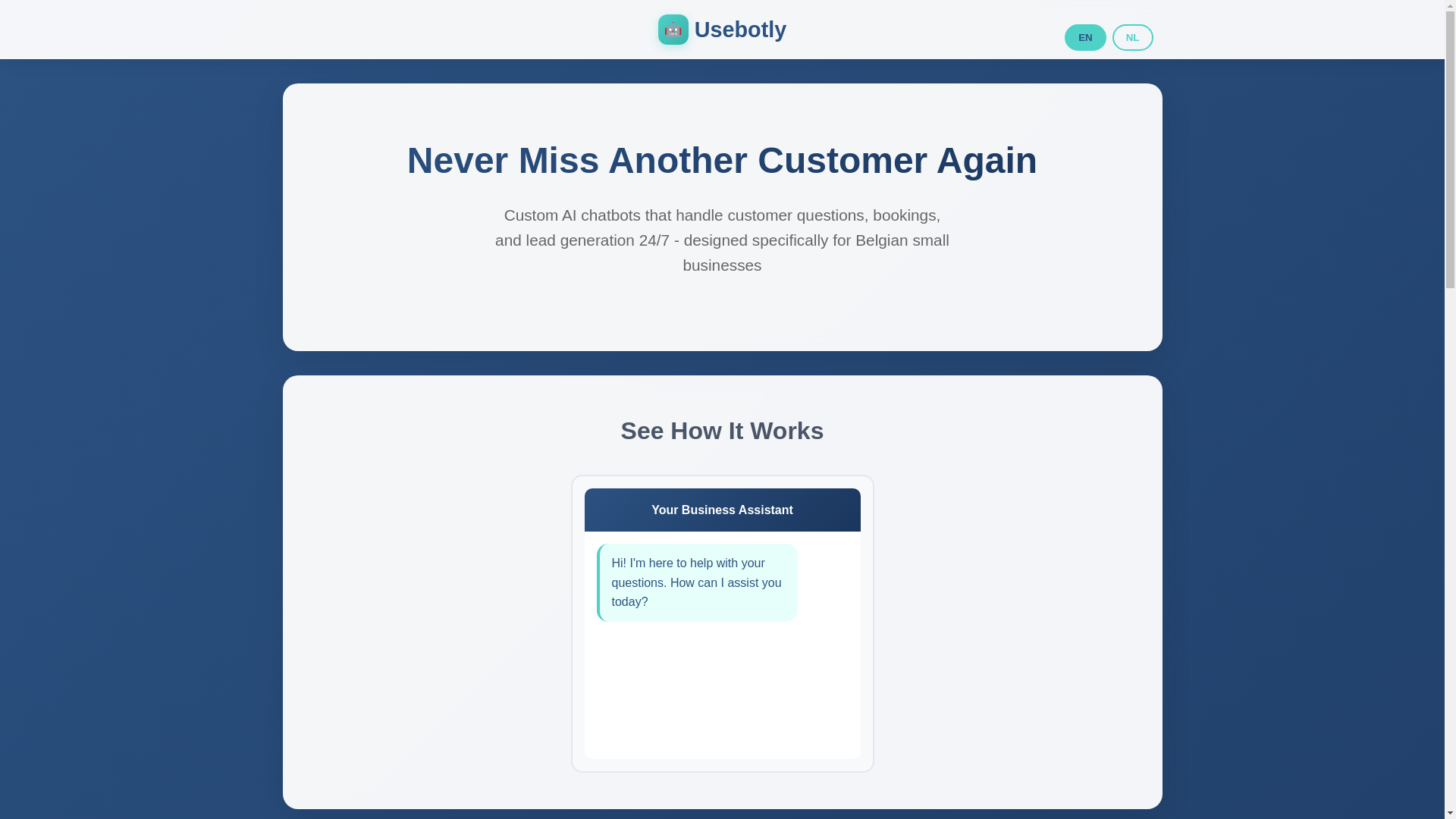 website screenshot of https://usebotly.com/