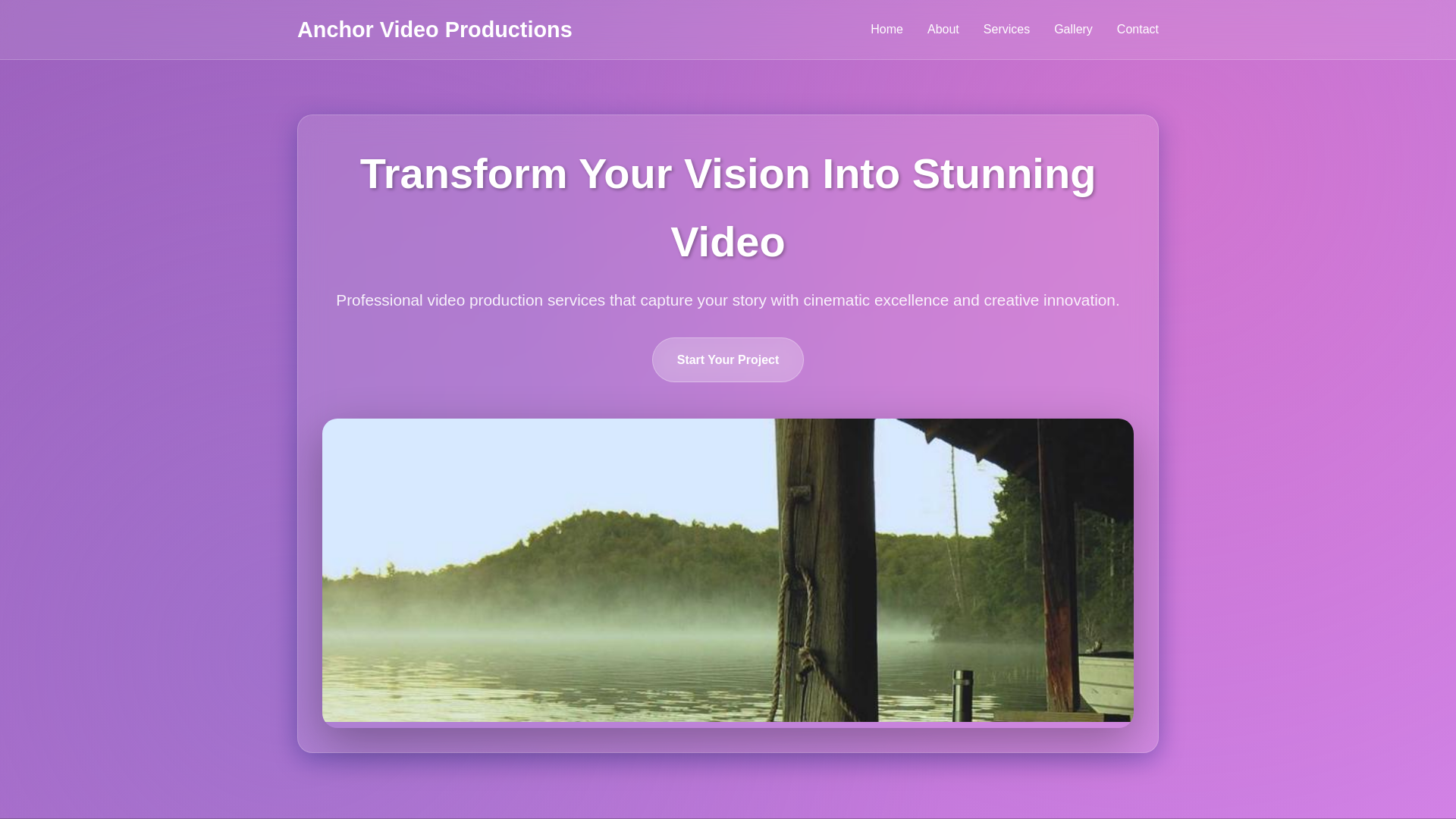 website screenshot of https://anchorvideoproductions.digital/