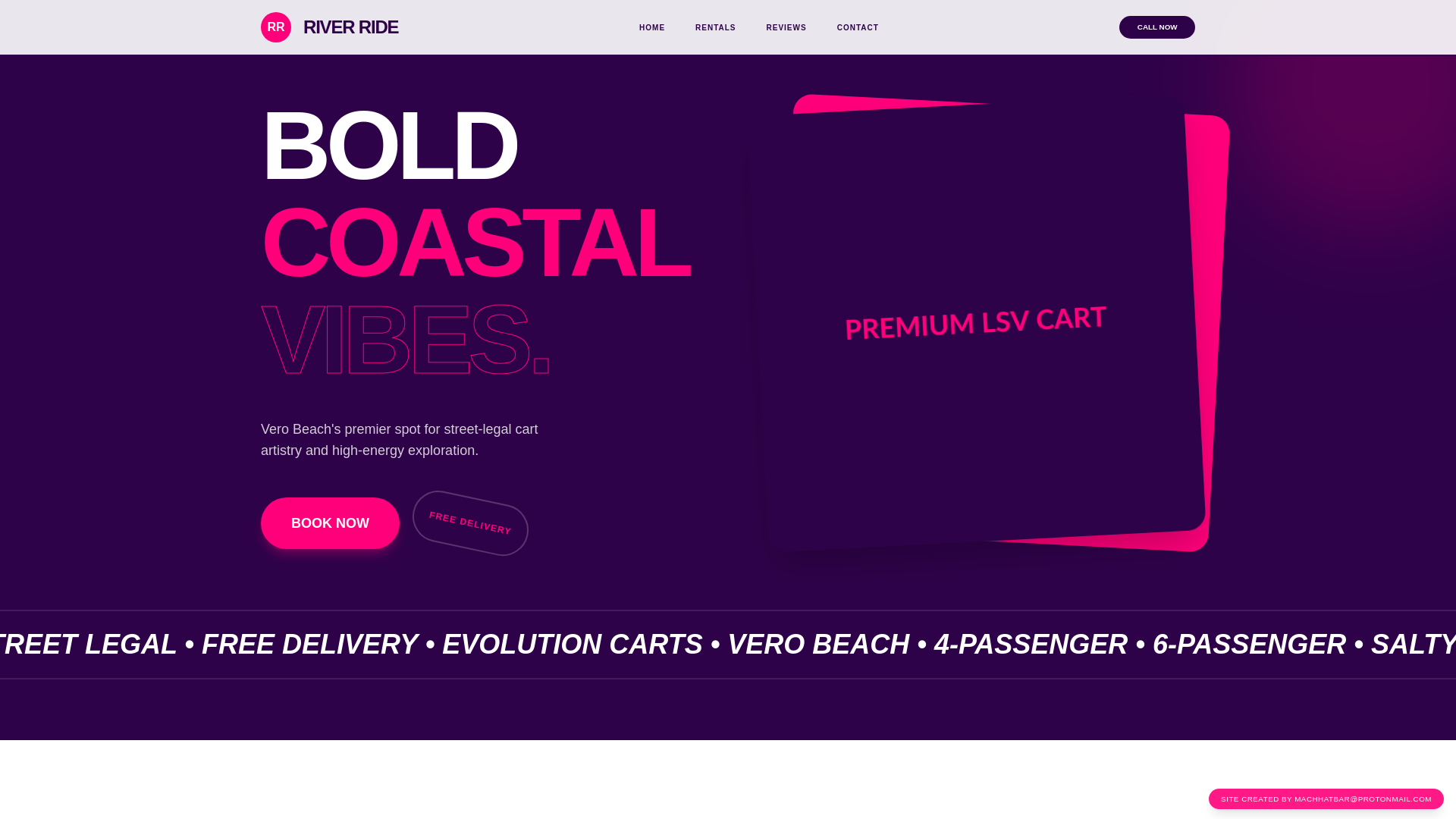 website screenshot of https://riverridecartrentals3.pages.dev/