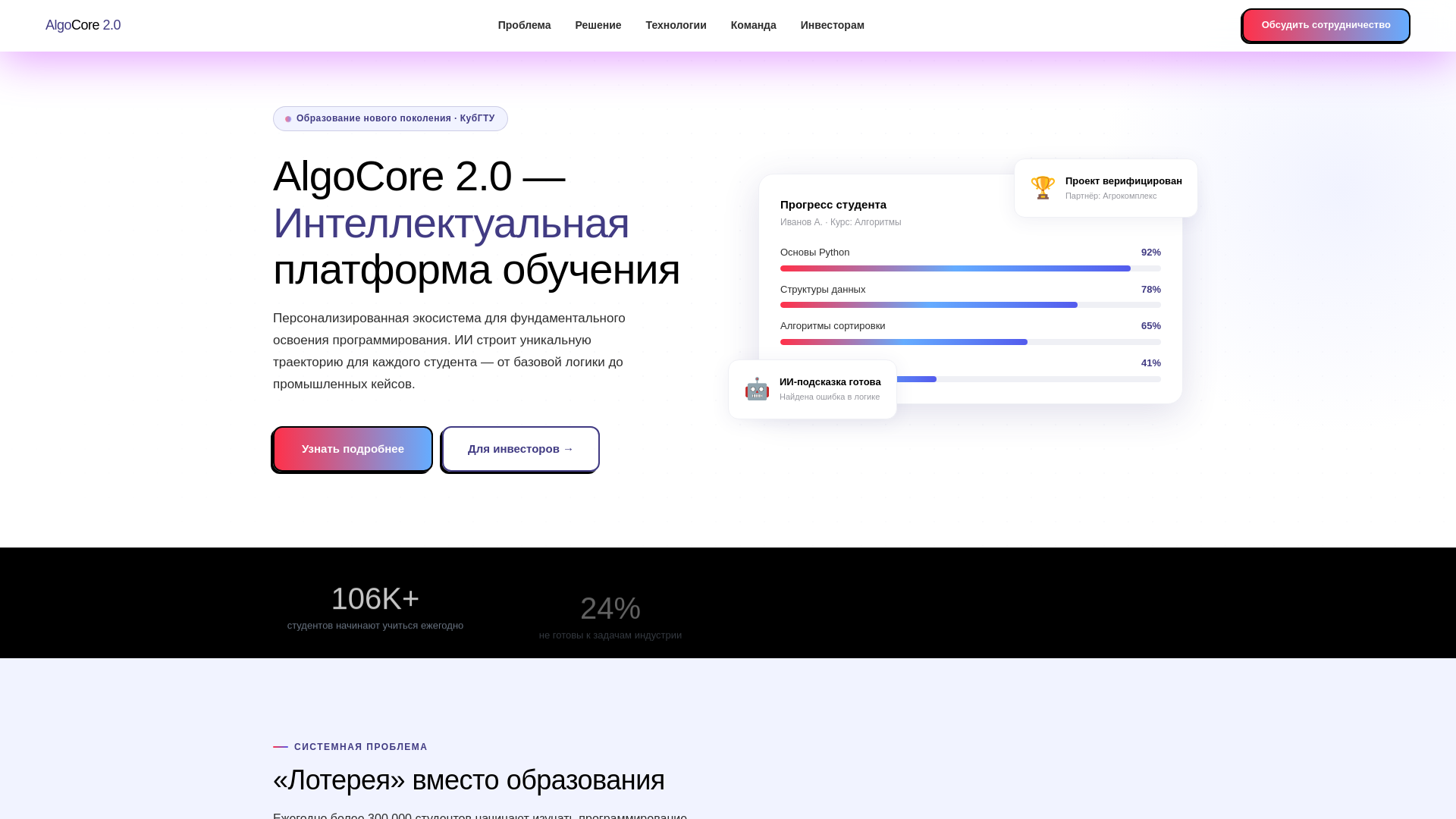 website screenshot of https://cit-core.ru/