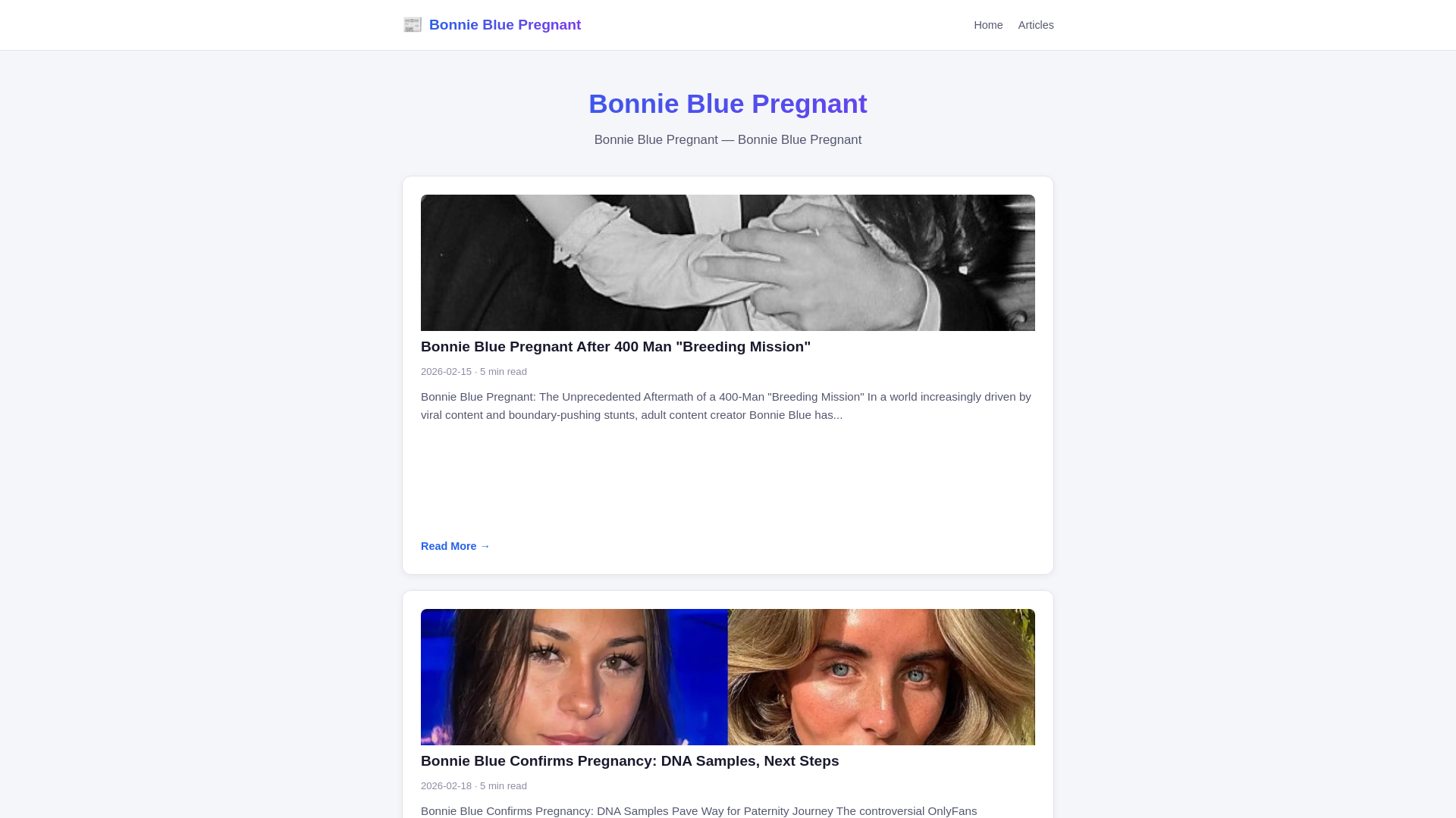 website screenshot of https://bonnie-blue-pregnant.pages.dev/