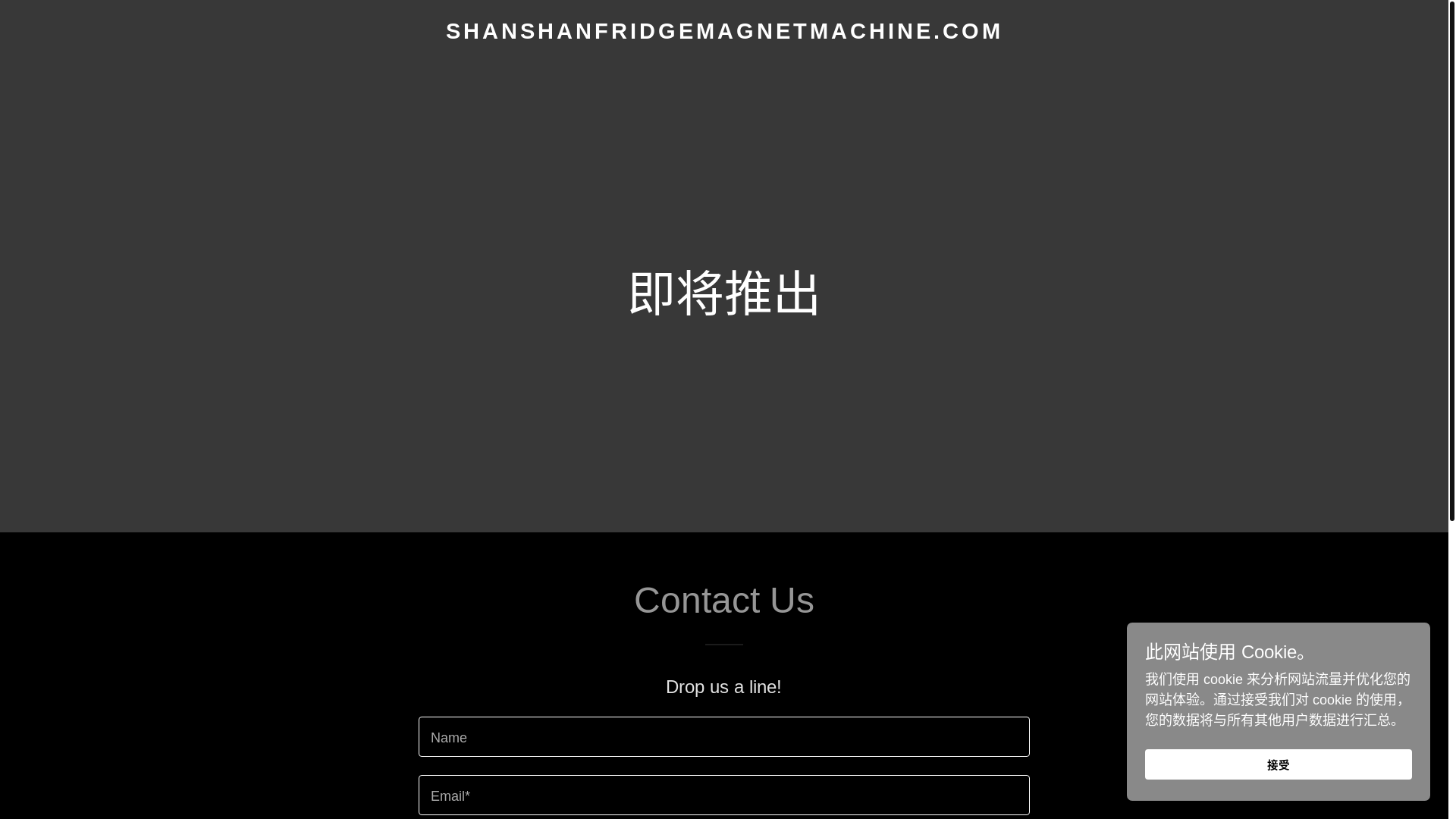website screenshot of https://shanshanfridgemagnetmachine.com/