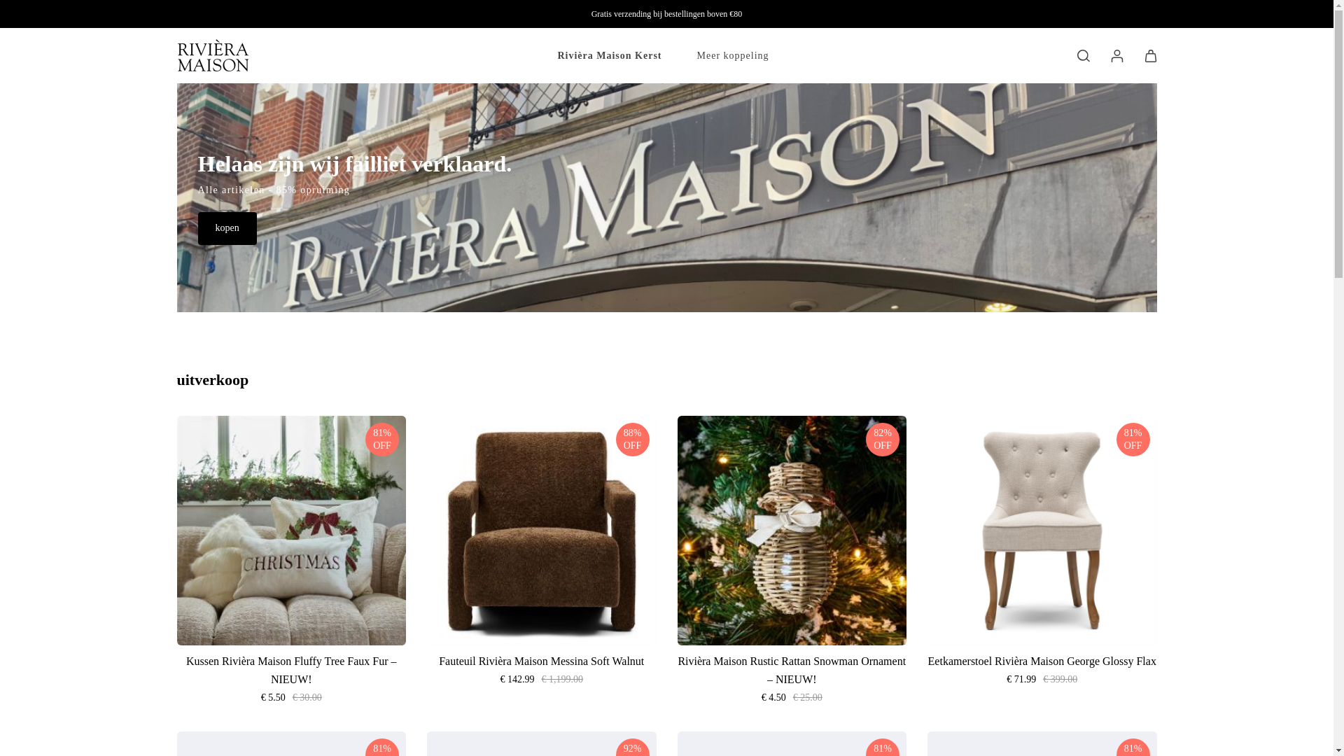 website screenshot of https://rivieramaison-outlets.shop/