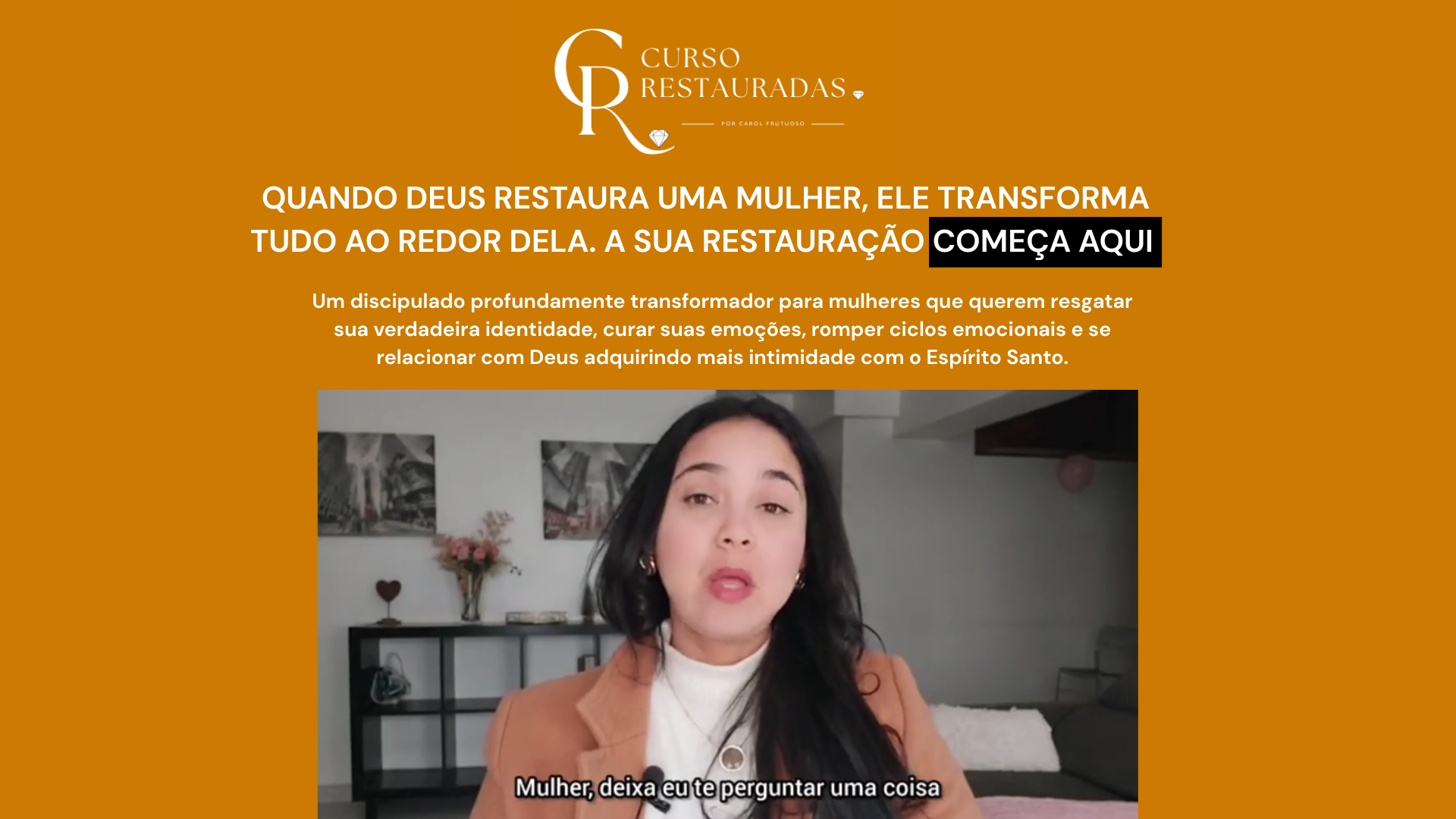 website screenshot of https://cursorestauradas.com.br