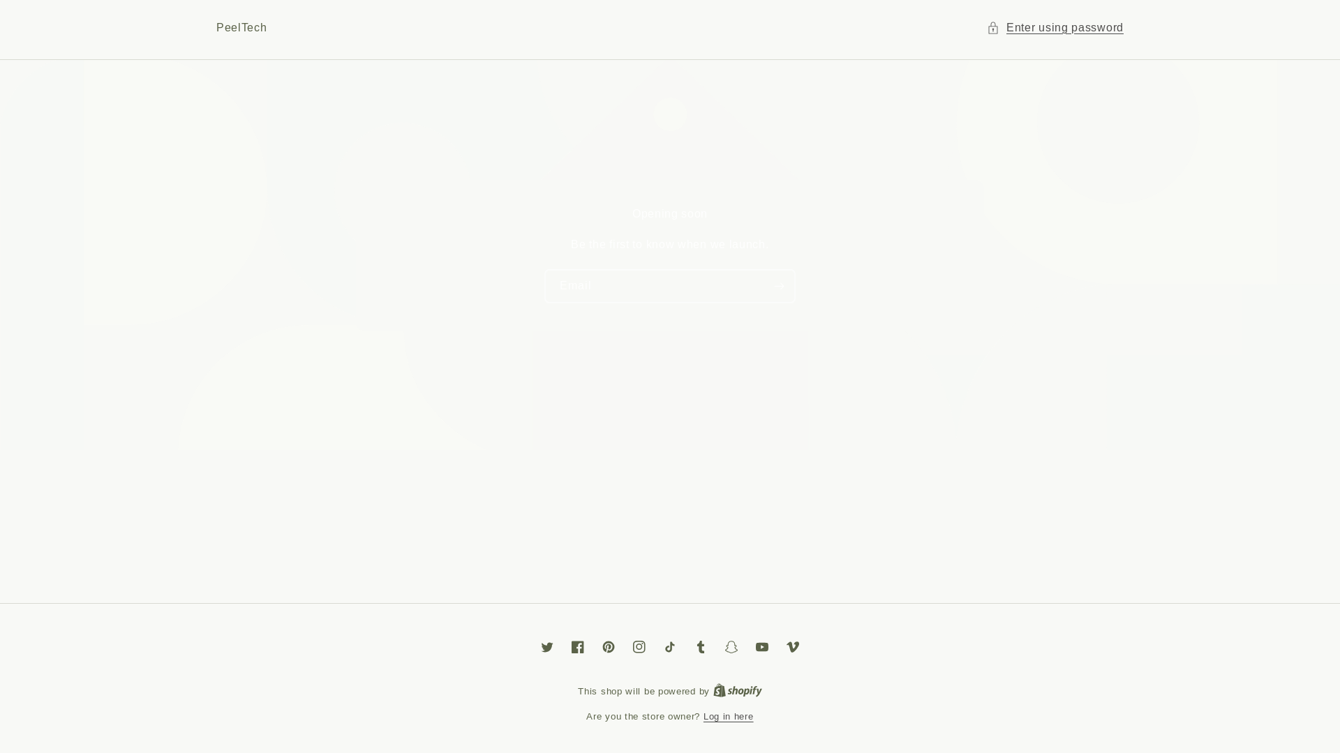 website screenshot of https://peeltechco.com/