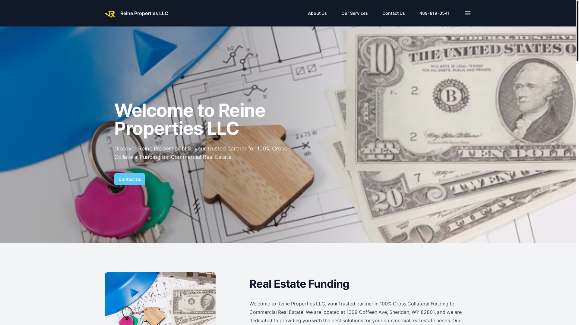 website screenshot of https://crosscollateralfunding.com/