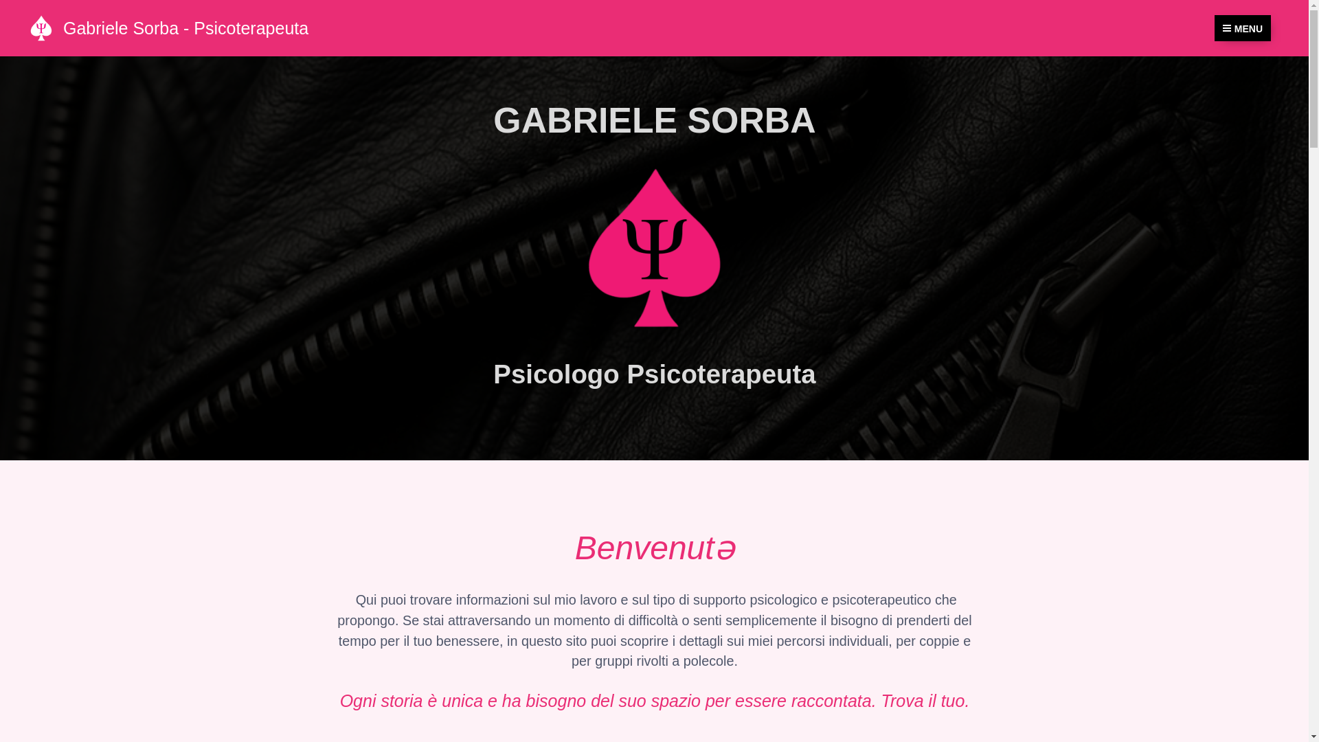 website screenshot of https://gabrielesorba.it/