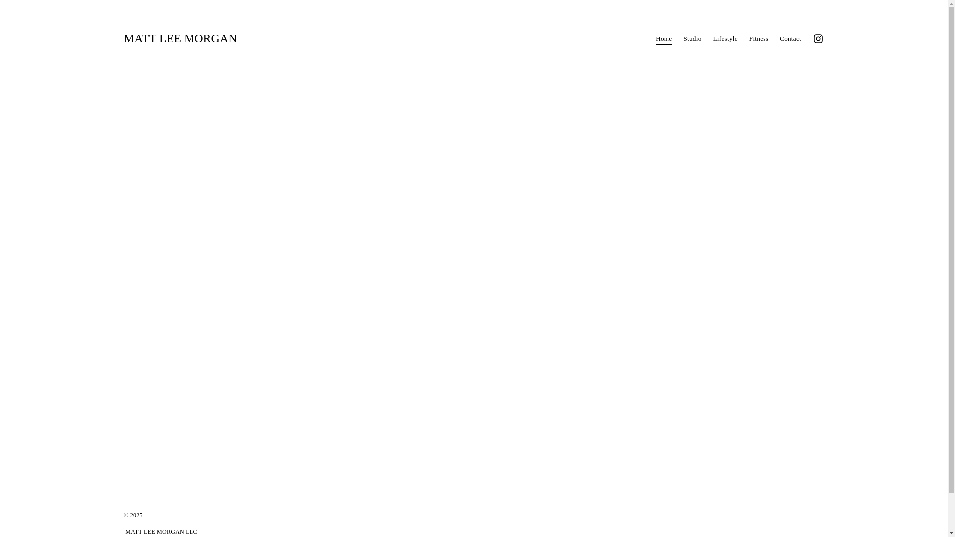 website screenshot of https://mattleestudio.com/