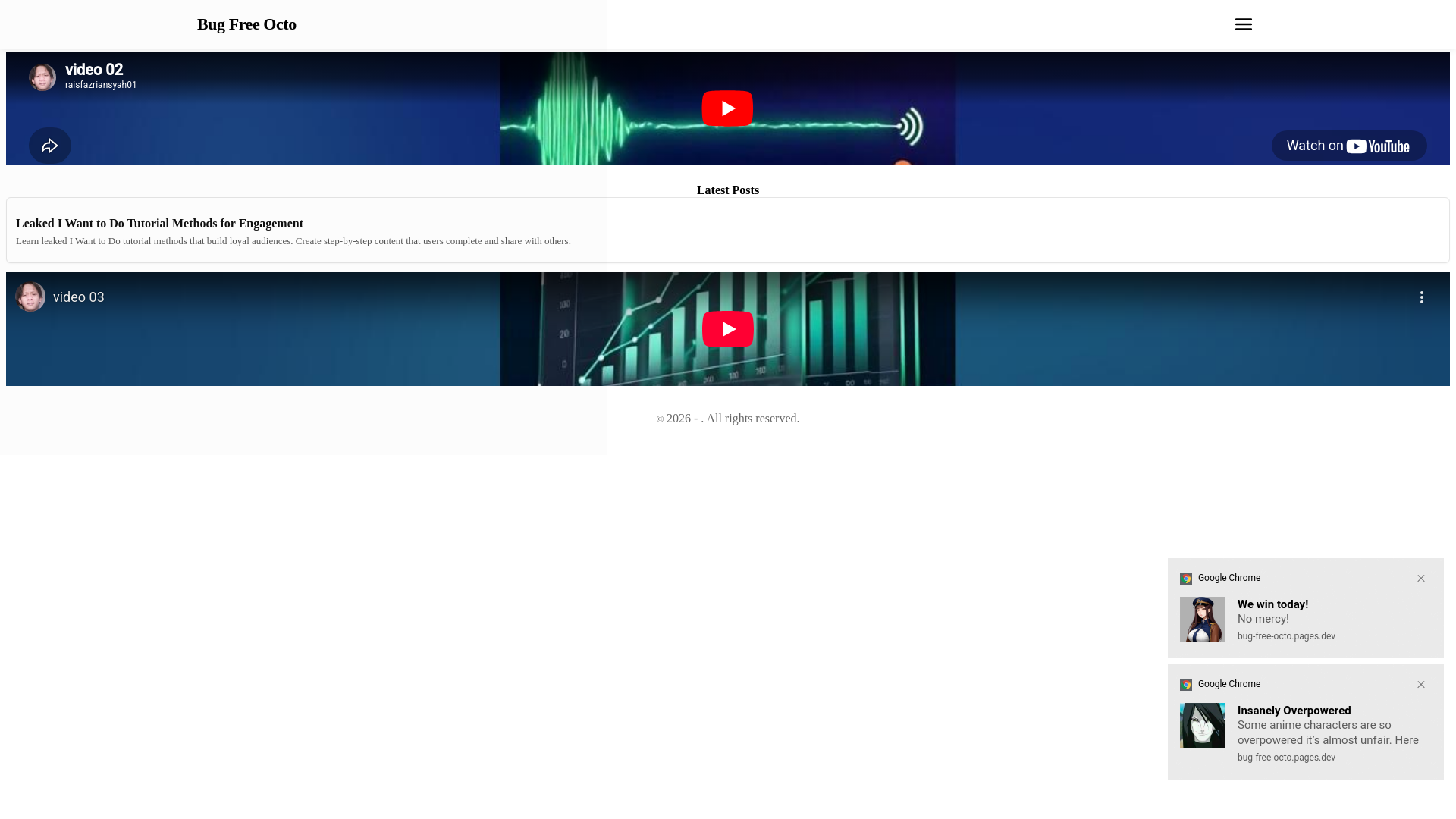 website screenshot of https://bug-free-octo.pages.dev/