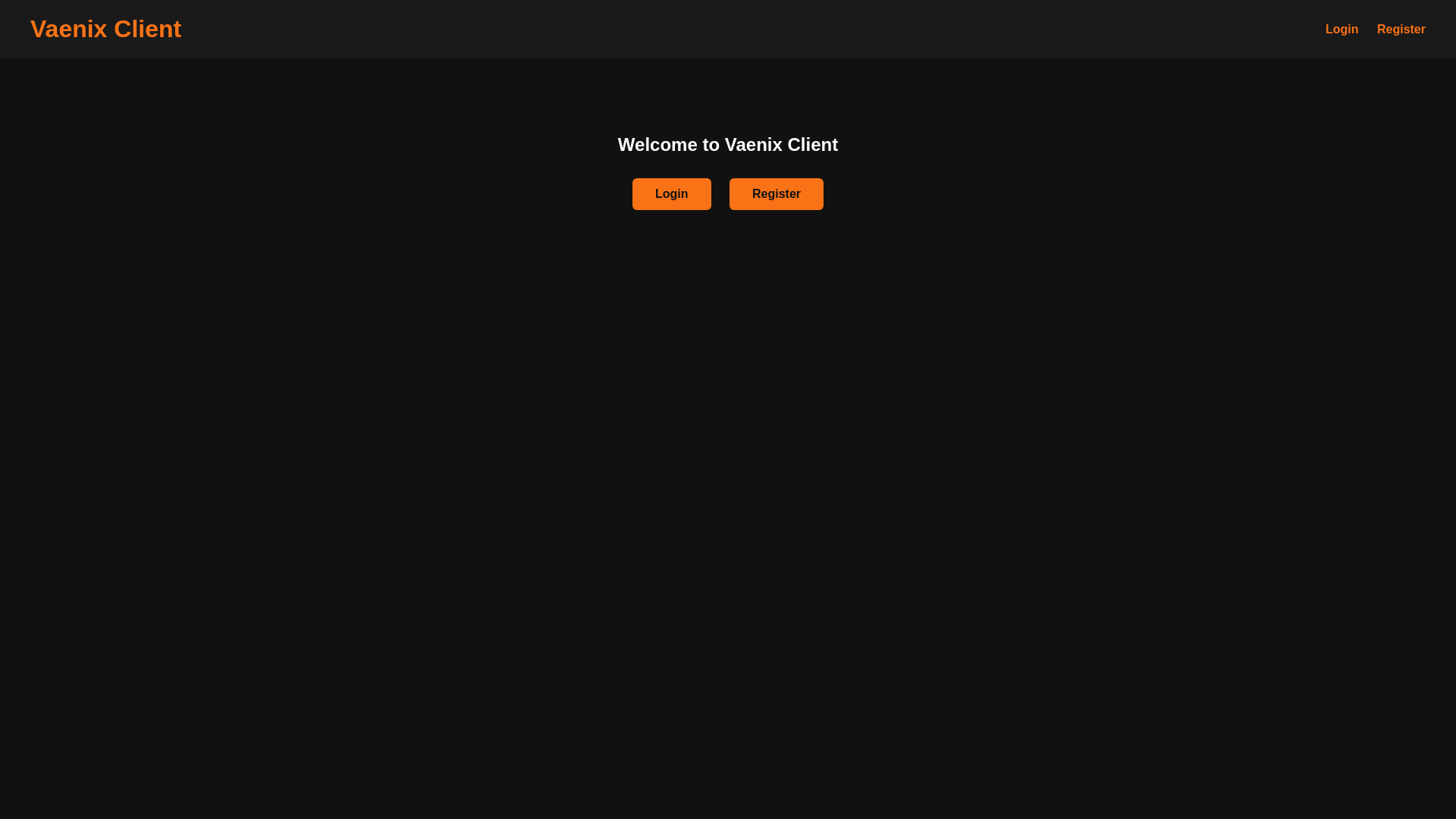 website screenshot of https://vaenixclient.xyz/
