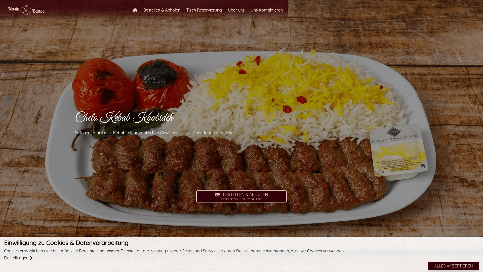 website screenshot of https://nasimbanoo.de/
