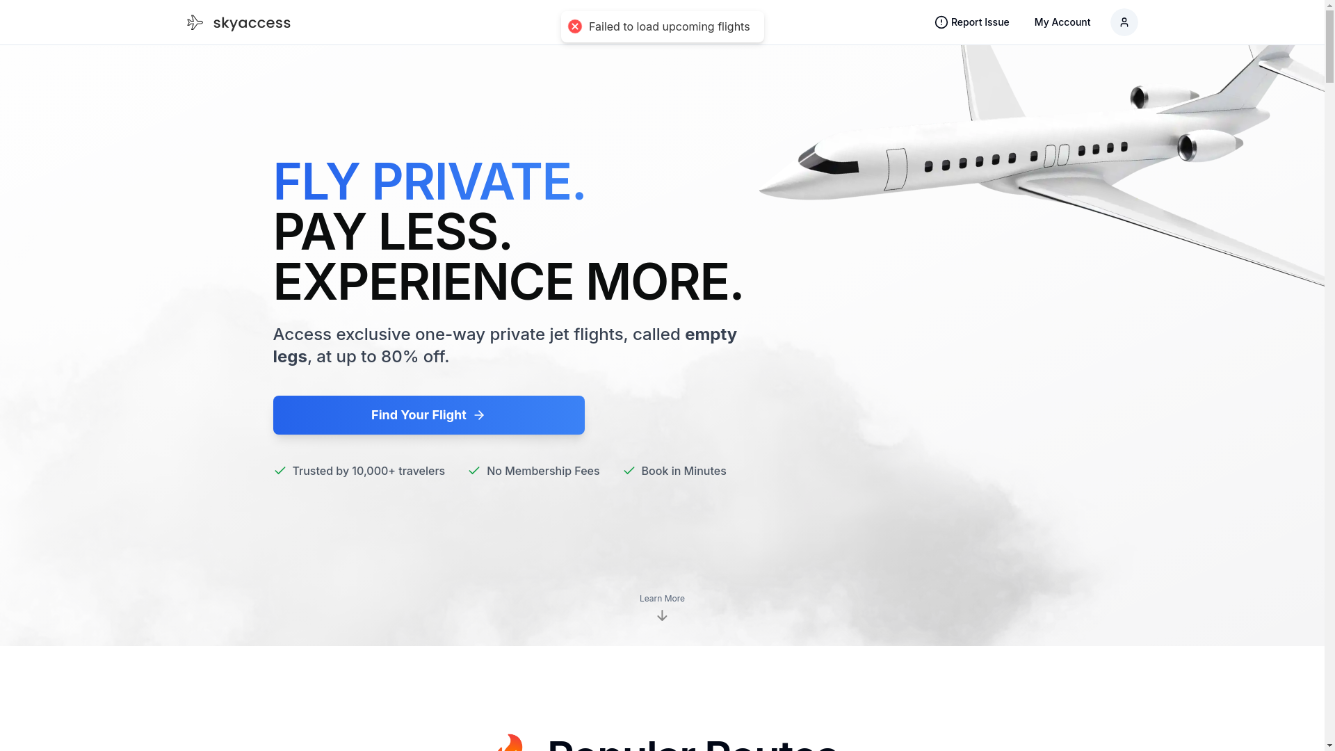 website screenshot of https://skyaccesss.com/