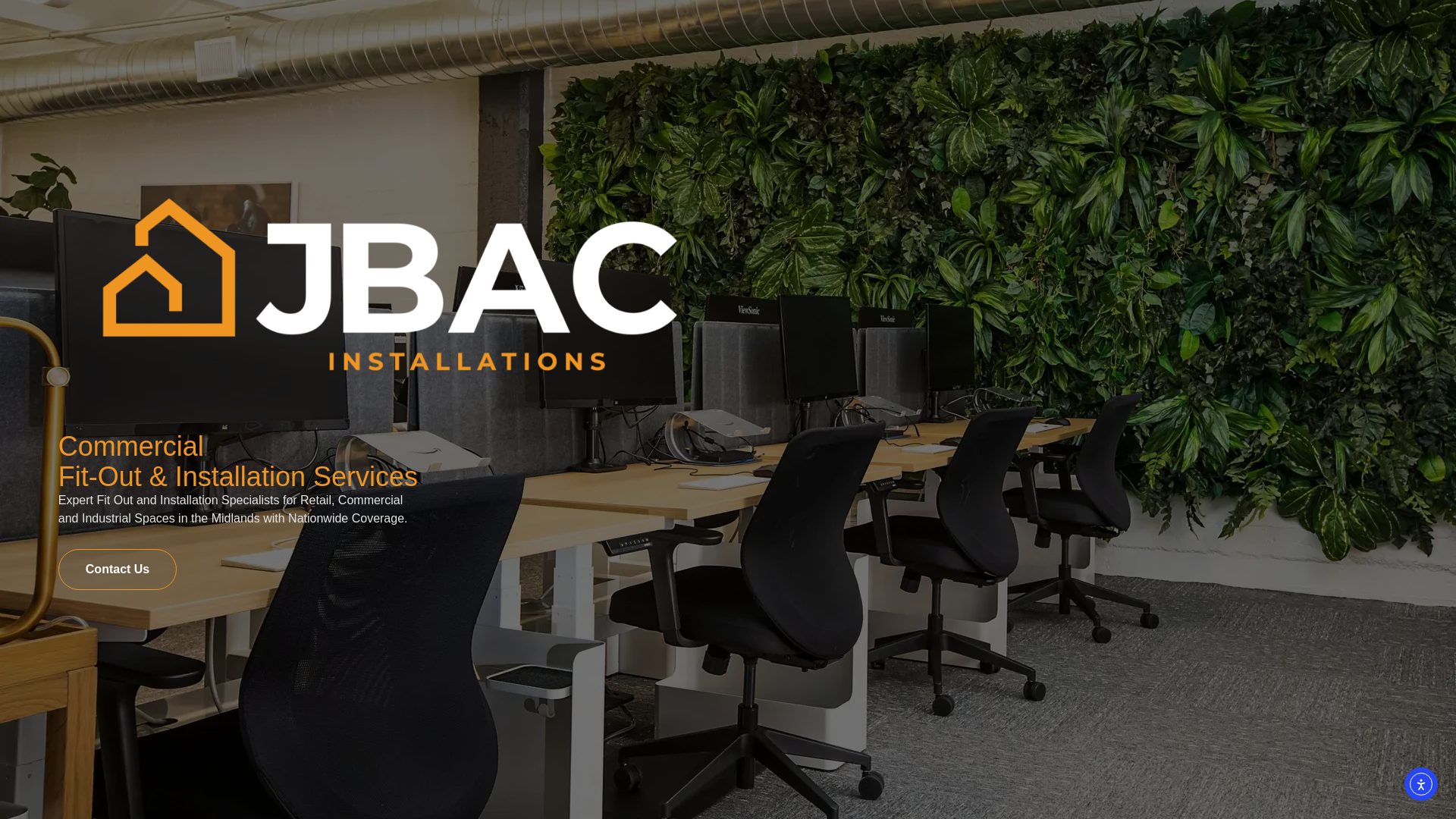 website screenshot of https://jbacinstallations.com