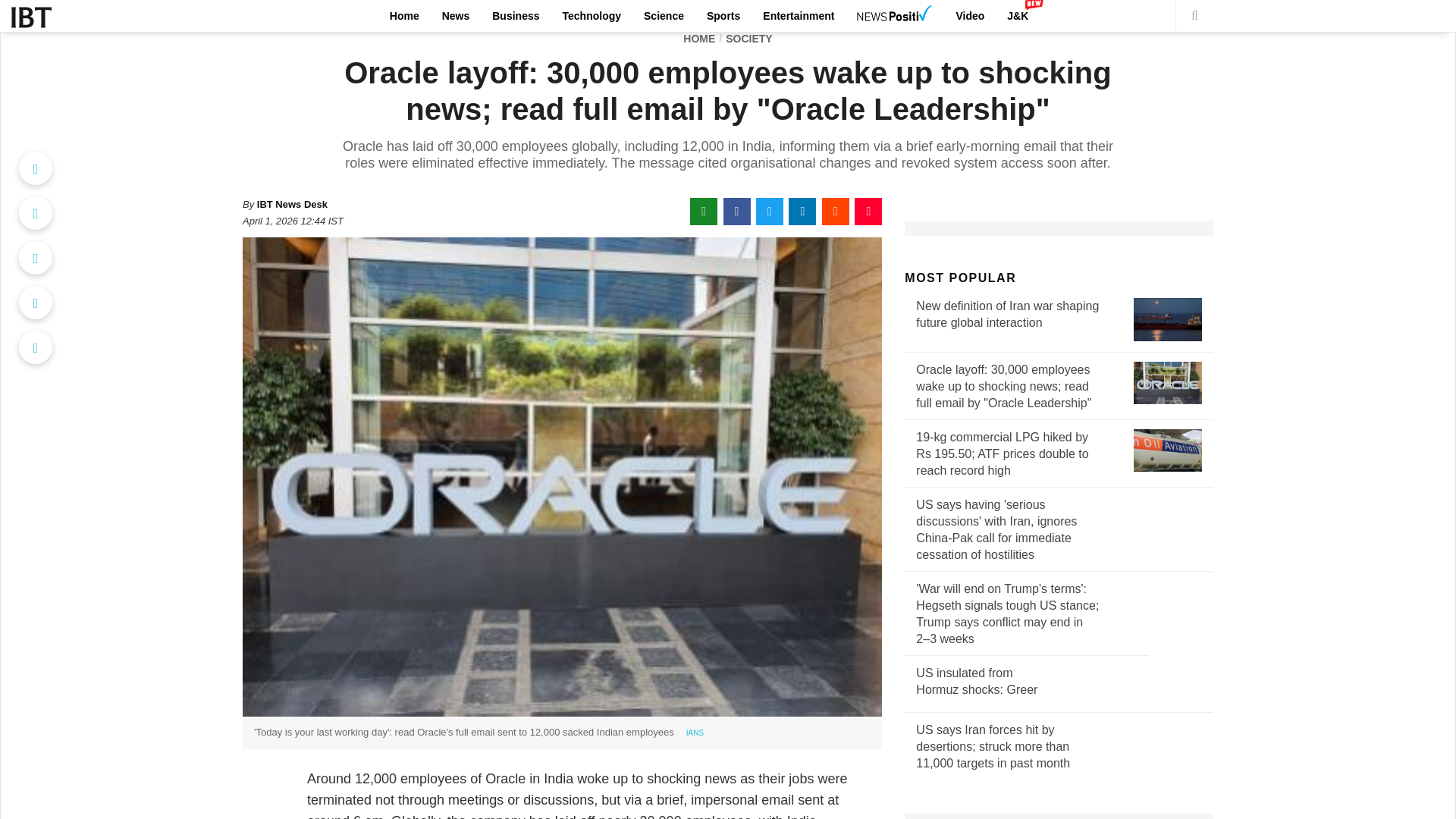 website screenshot of https://www.ibtimes.co.in/oracle-layoff-30000-employees-wake-shocking-news-read-full-email-by-oracle-leadership-900364