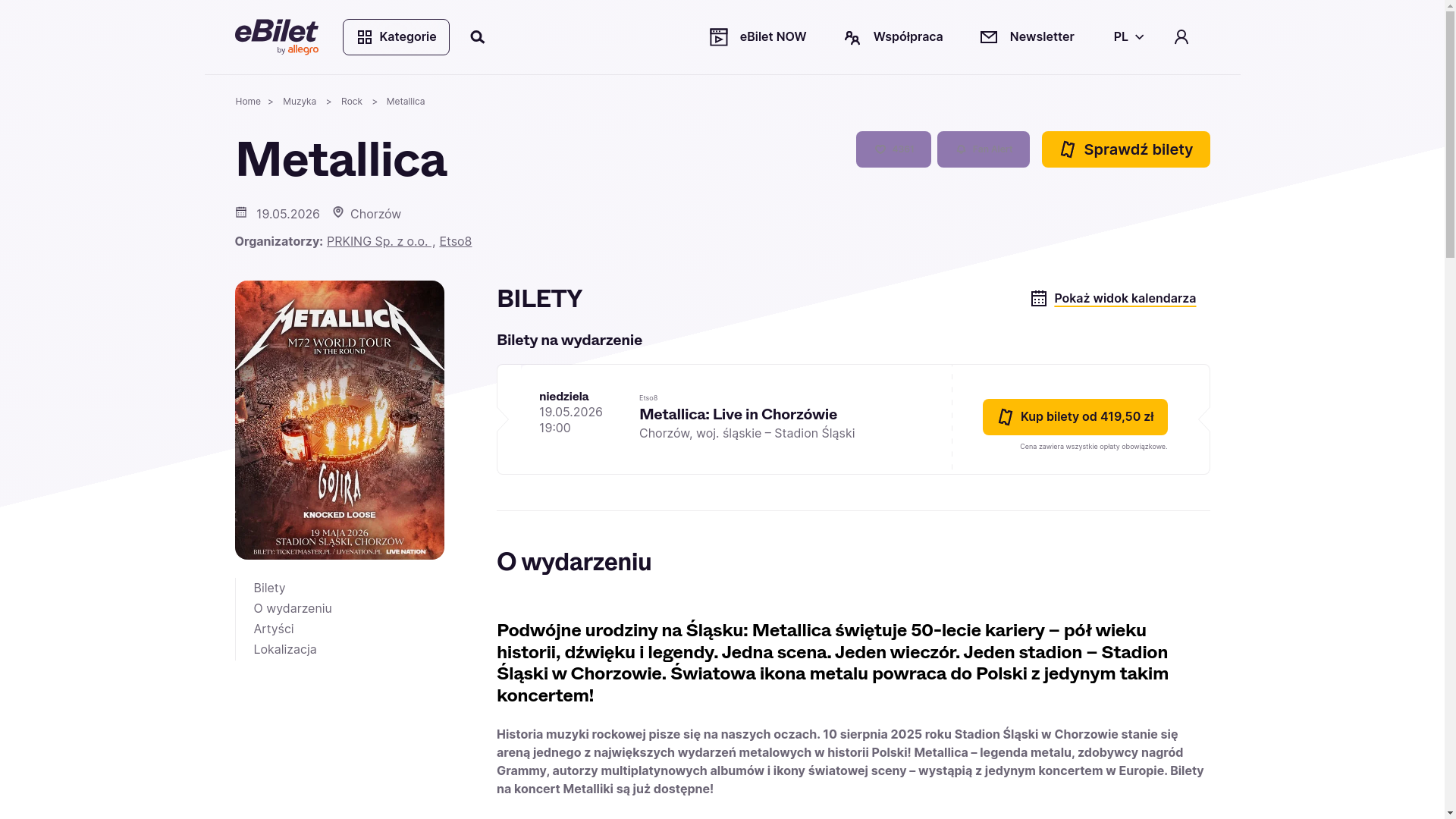 website screenshot of https://ticketshop-pl.com/